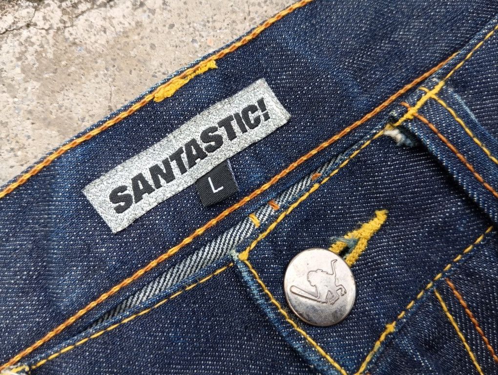 Japanese Brand Tokyo Tribe 💥 Santastic SARU Denim Jeans 😎 Manga Japan Size US 34 / EU 50 - 6 Thumbnail