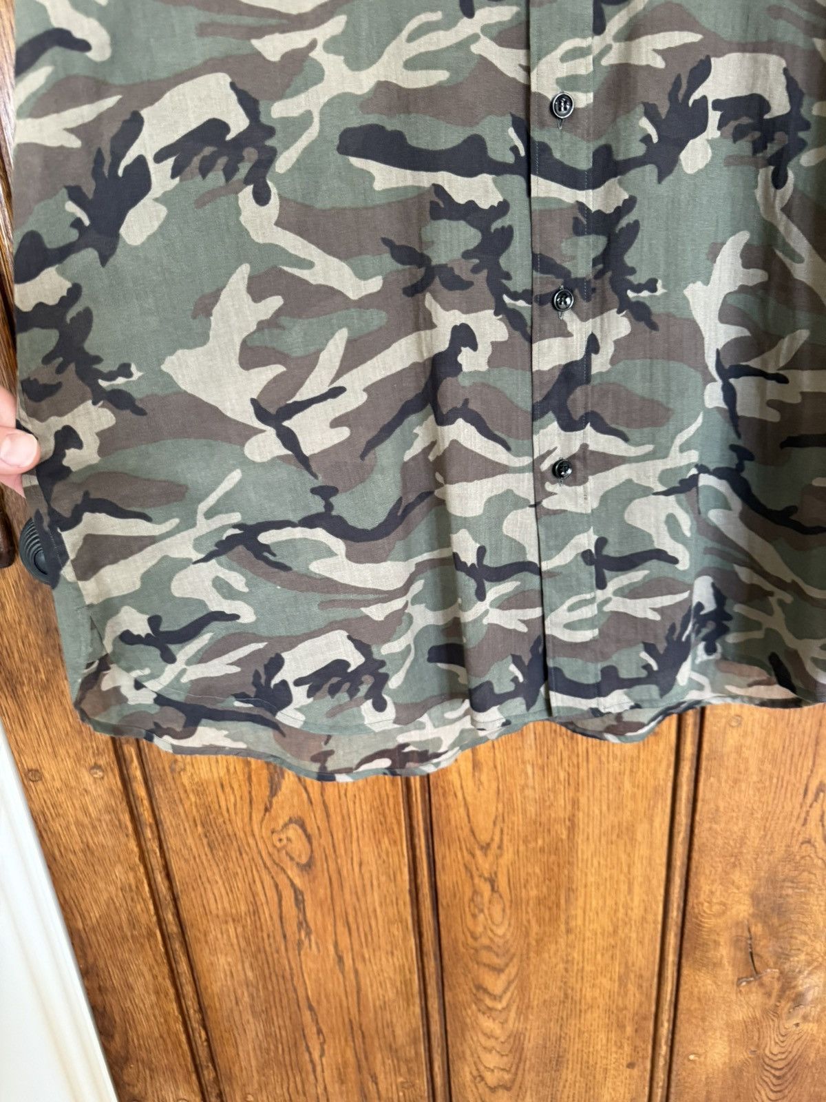 Saint Laurent Paris SS16 Saint Laurent camouflage camo shirt 😍 Hedi Slimane 41 Size US L / EU 52-54 / 3 - 14 Thumbnail