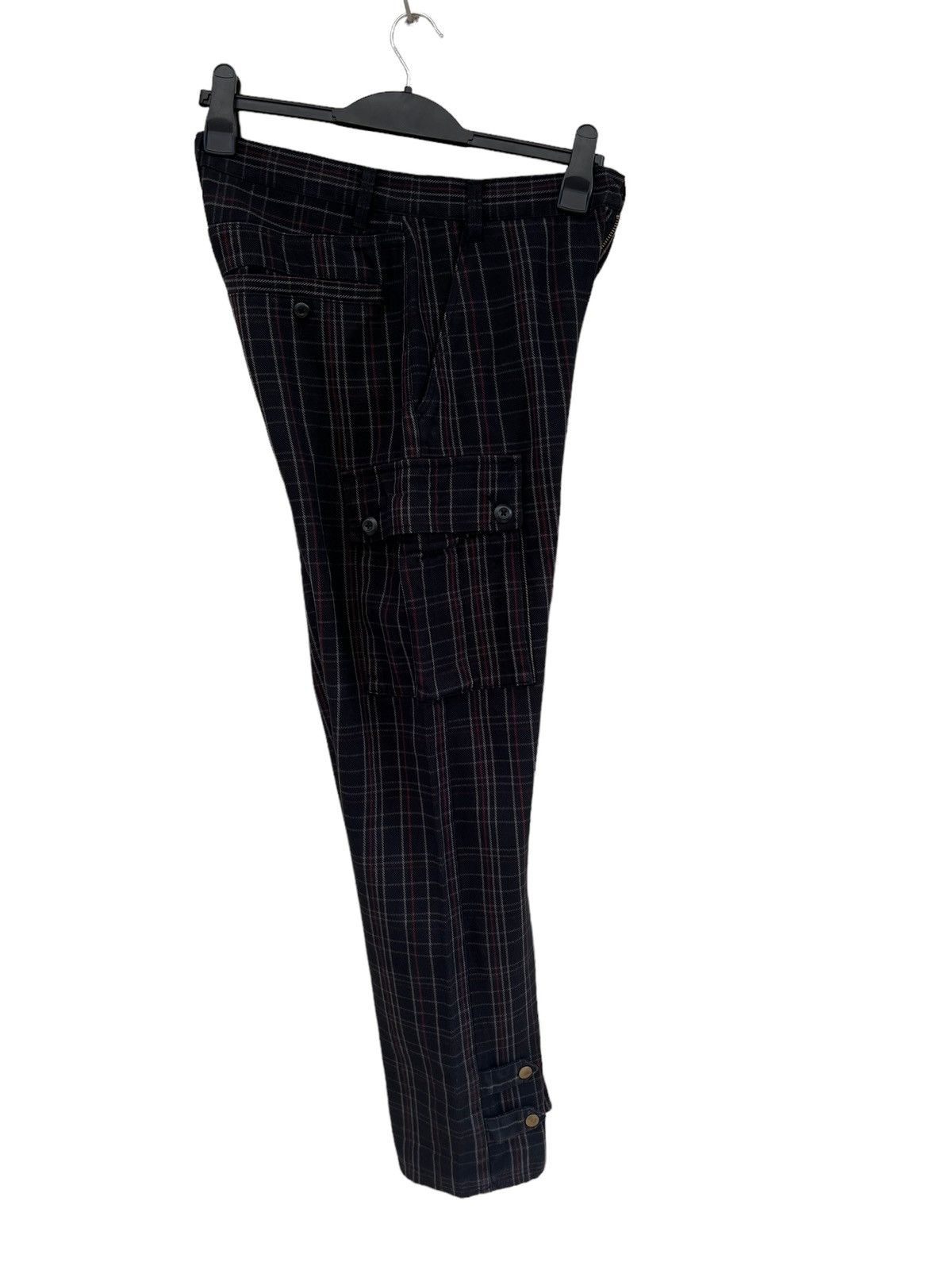 PPFM Vintage PPFM Checks Adjustable Hem Cargo Trouser Pant Size US 30 / EU 46 - 19 Thumbnail