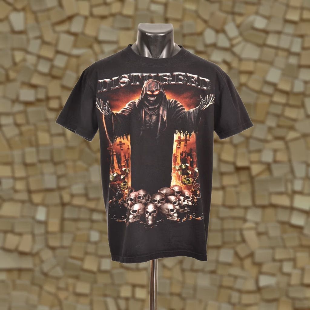 Vintage VINTAGE Hot Rock Disturbed The Guy Rock T-Shirt M Black Mens XS? Size US M / EU 48-50 / 2 - 1 Thumbnail