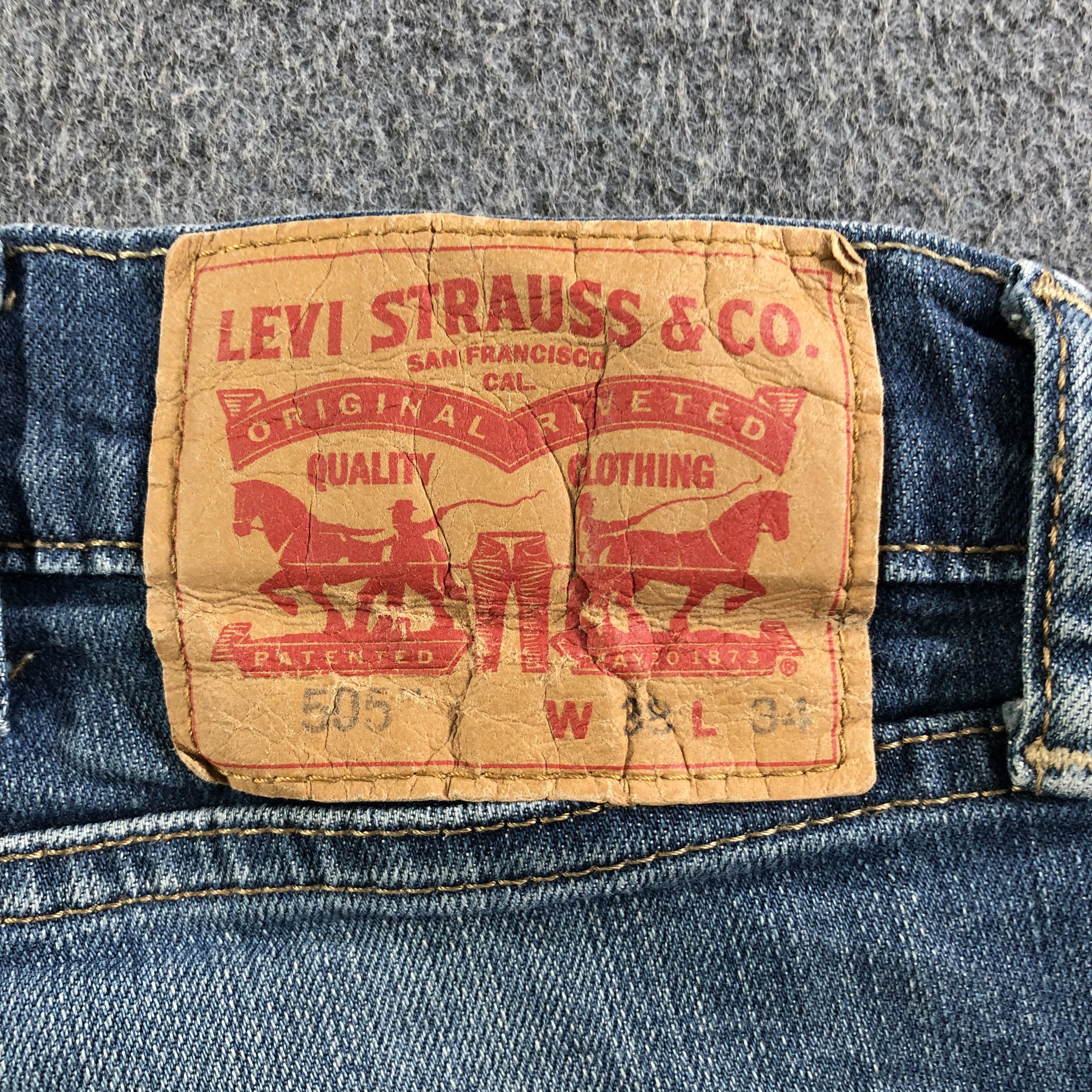 Levi's Vintage Blue Wash Levis 505 Jeans-J3412 Size US 38 / EU 54 - 5 Thumbnail