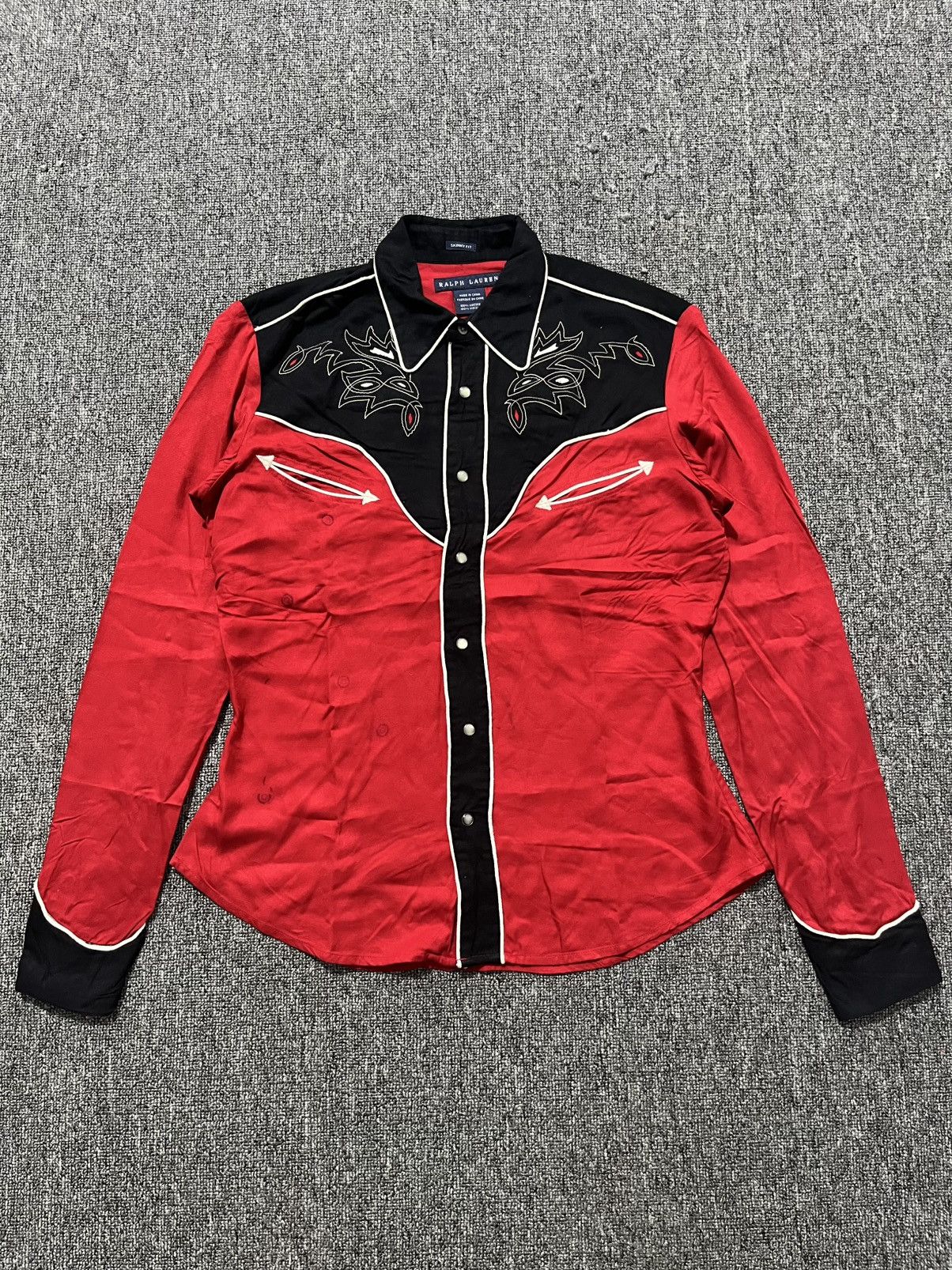 Polo Ralph Lauren 90s ralph lauren western shirt button Size US S / EU 44-46 / 1 - 1 Thumbnail