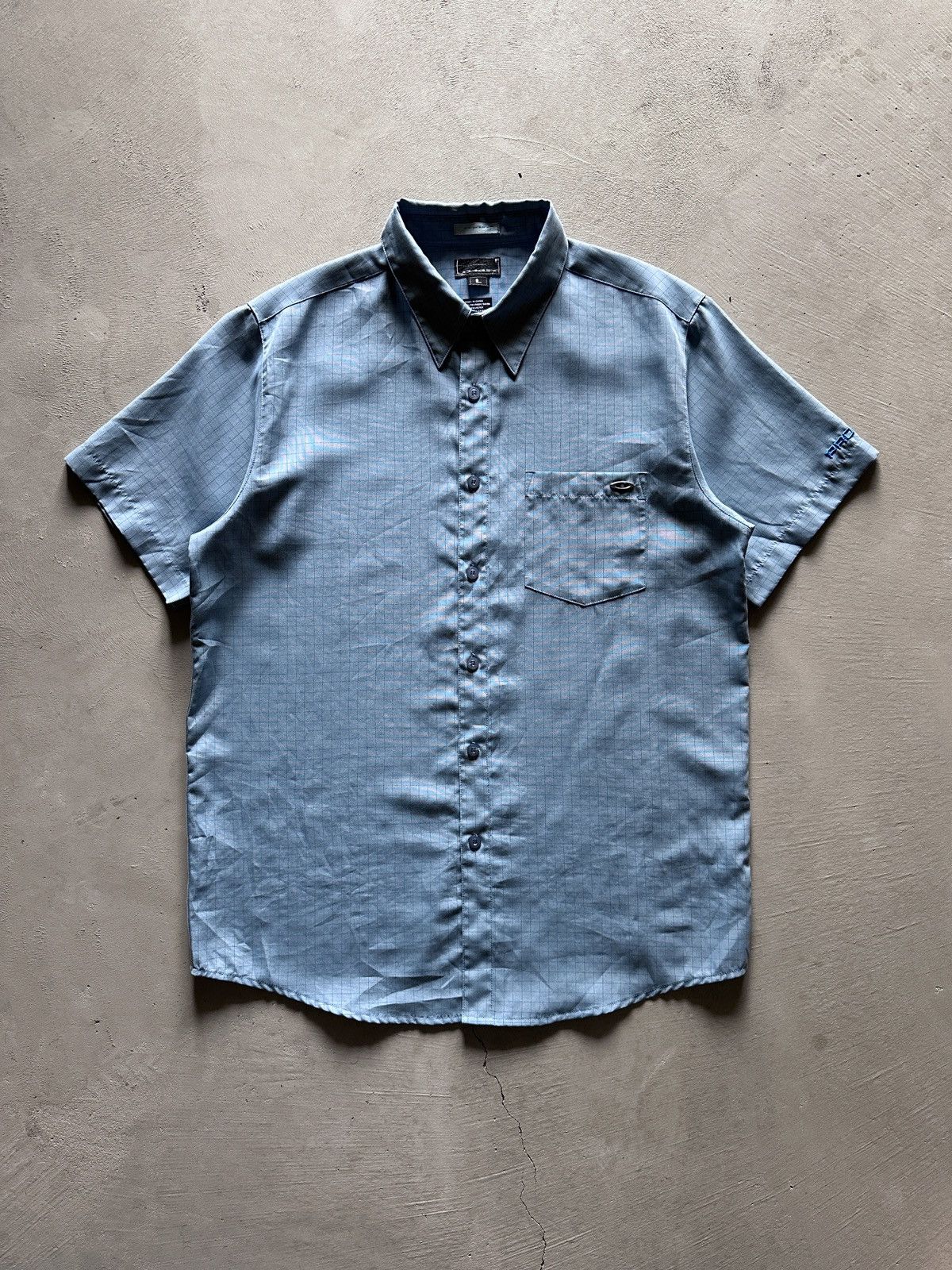 Oakley × Vintage vintage oakley software blue button up shirt Size US L / EU 52-54 / 3 - 1 Thumbnail