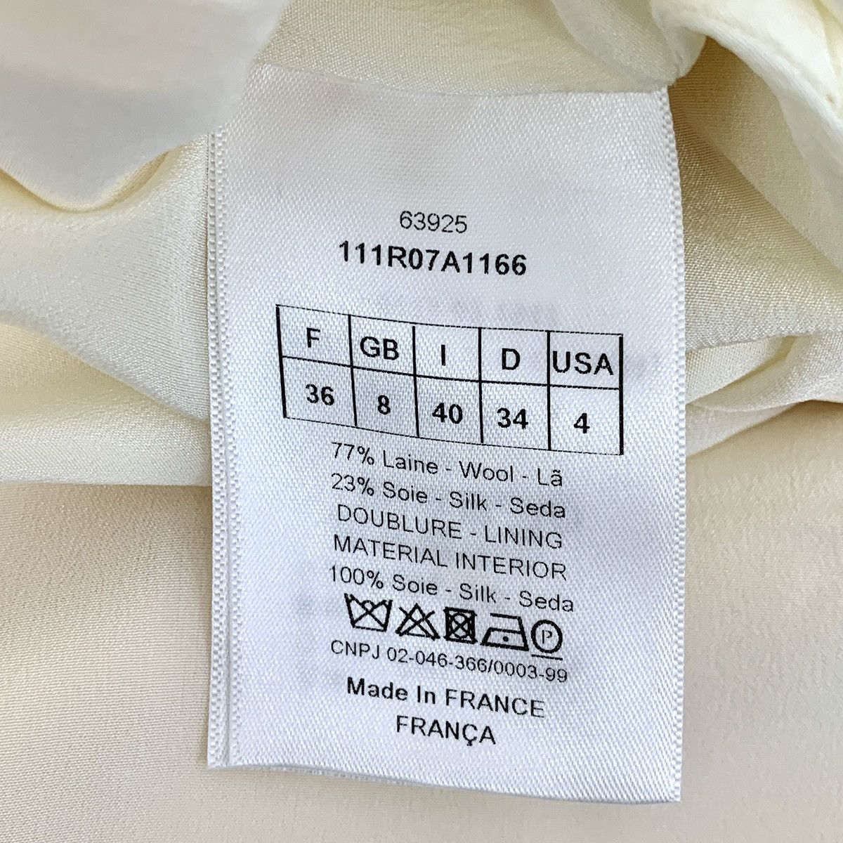 Dior Dior Beige Lapel Single-breasted Short Sleeve Dress K26WX Size S / US 4 / IT 40 - 6 Thumbnail