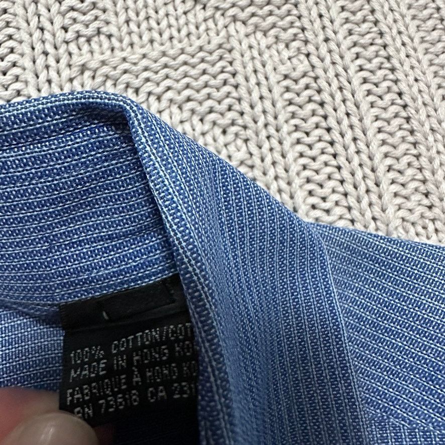 Hugo Boss Hugo Boss solid blue long sleeve button down size 16.5 Size US L / EU 52-54 / 3 - 7 Thumbnail