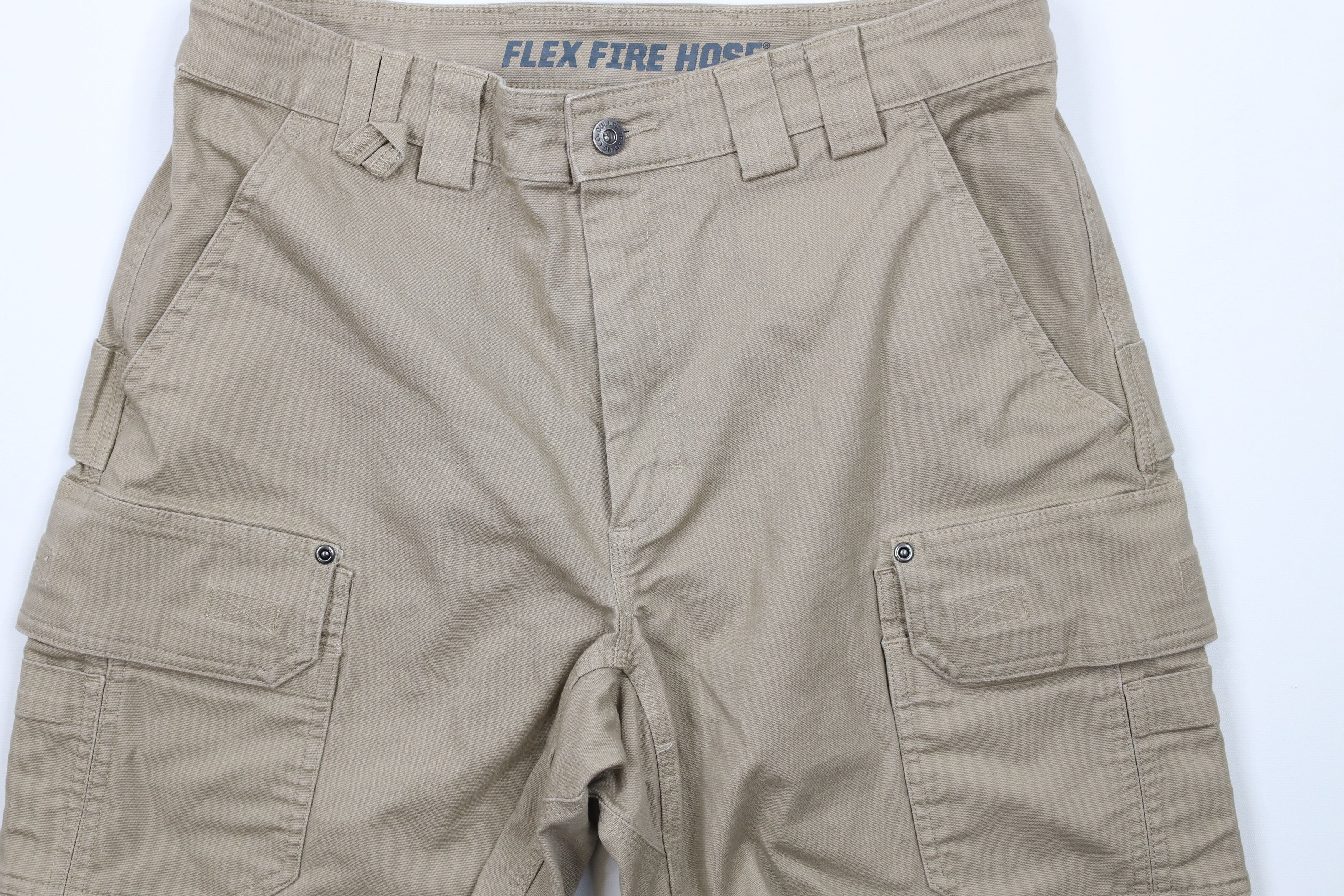 Duluth Trading Company × Vintage Duluth Trading Co Firehose Relaxed Fit Canvas Cargo Shorts Size US 34 / EU 50 - 3 Thumbnail