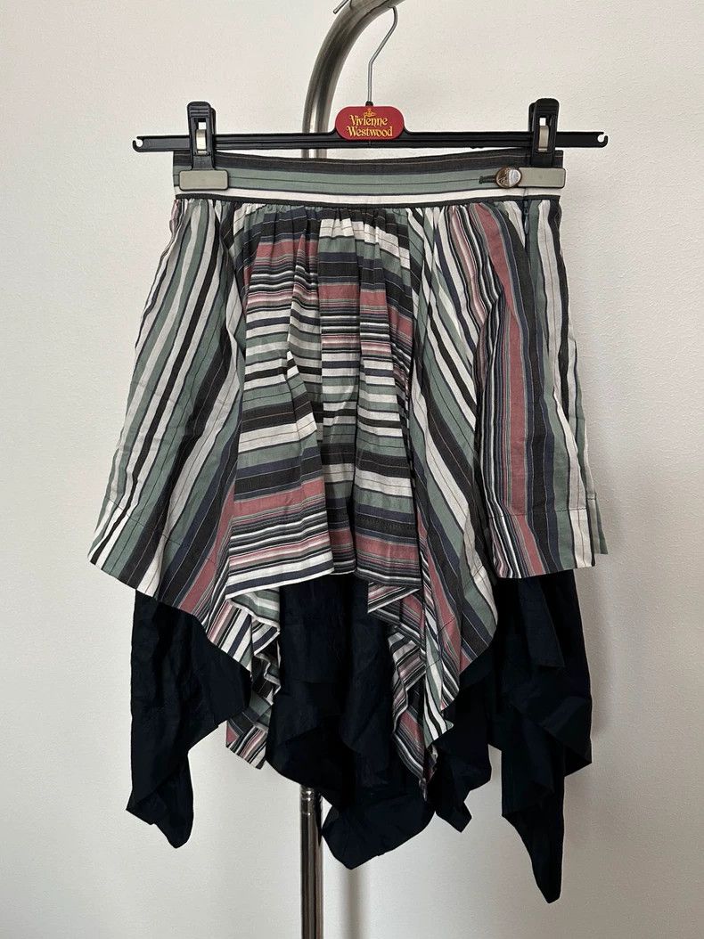 Vivienne Westwood Vivienne Westwood sizeS Striped half skirts with irregular Size 25" / US 0 / IT 36 - 1 Thumbnail