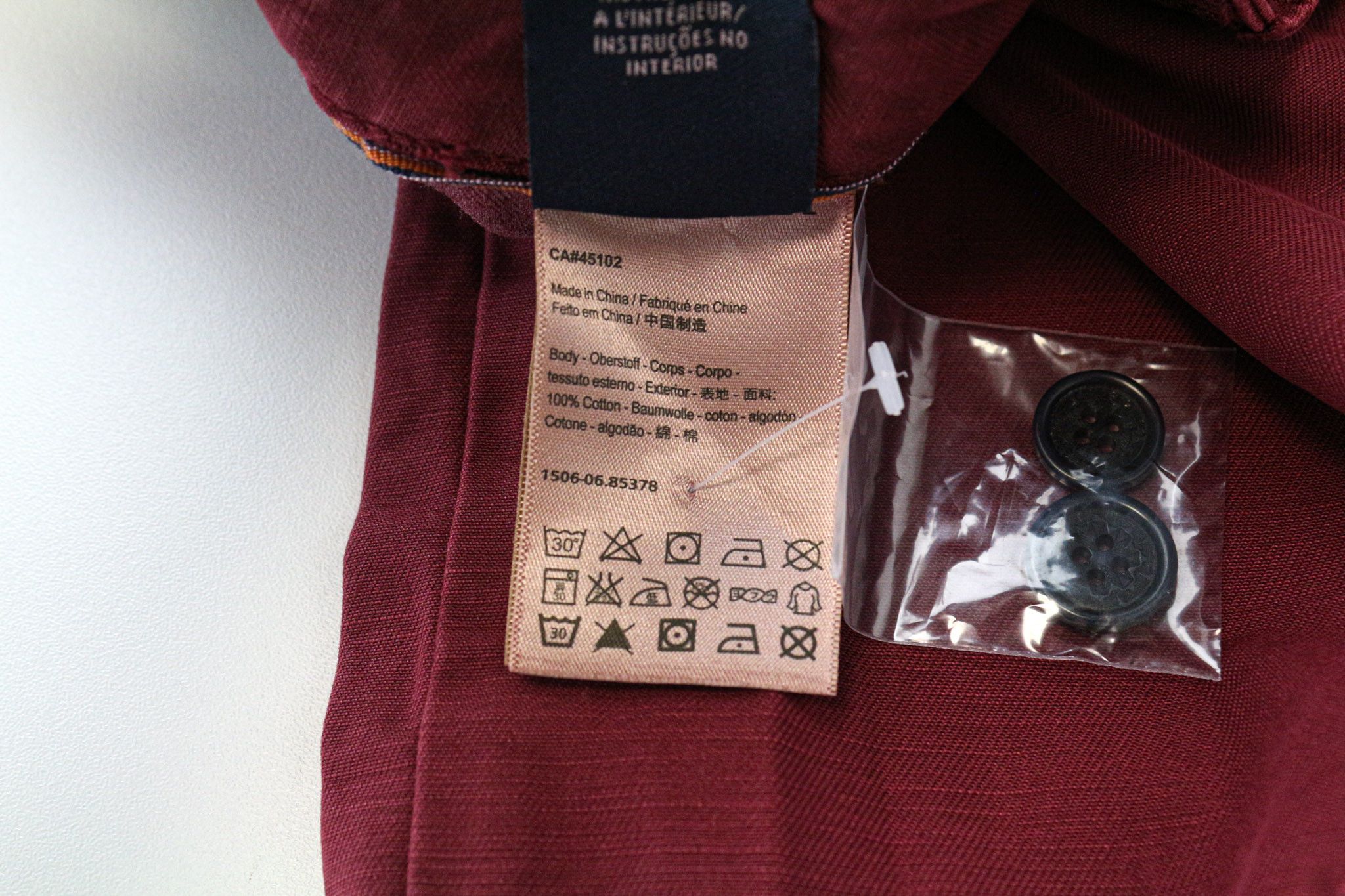 Scotch & Soda THEON W29/L34 Burgundy Slim Chino Trousers 74864 Size US 29 - 7 Thumbnail