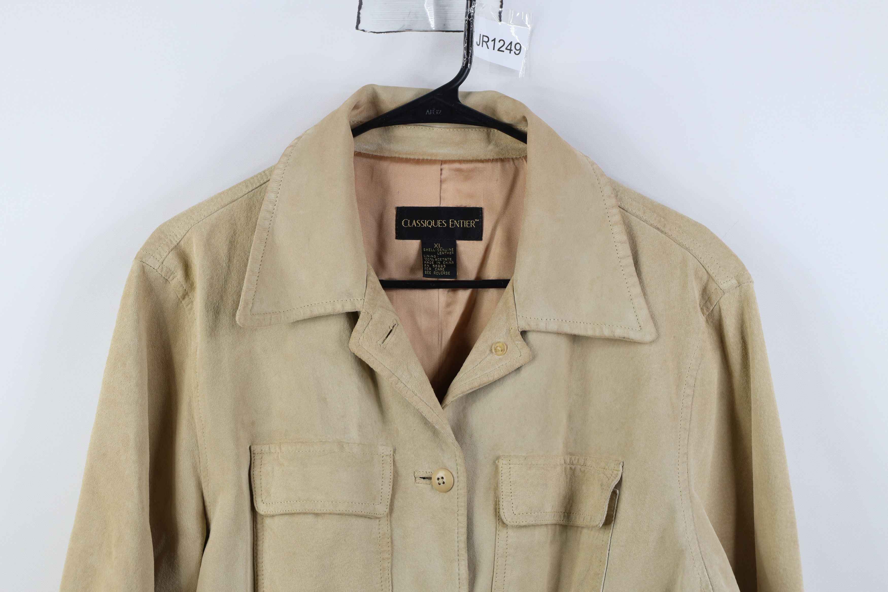 Vintage Vintage 90s Streetwear Suede Leather Shirt Jacket Jac Shirt Size XL / US 12-14 / IT 48-50 - 2 Thumbnail