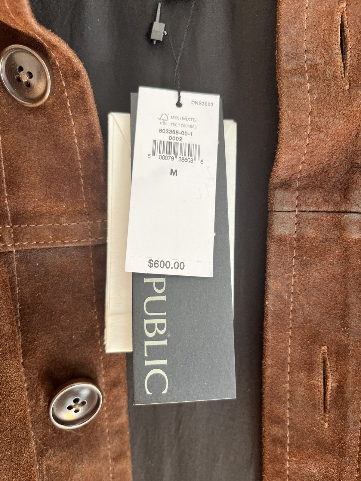 Banana Republic Brown Napped Leather Jacket Size US M / EU 48-50 / 2 - 7 Thumbnail