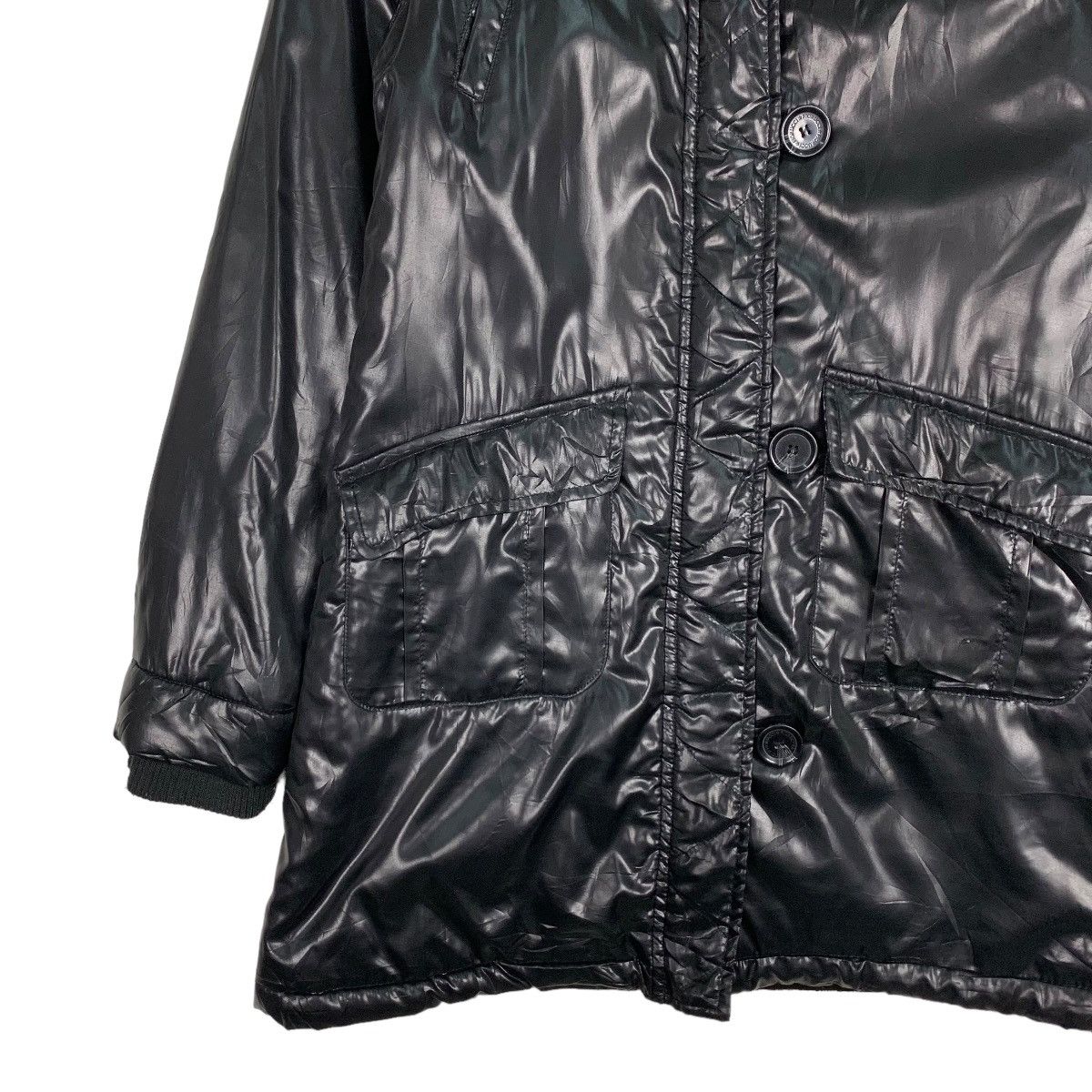 Fiorucci FLORUCCI Small Logo Black Puffer Down Youth Jacket #0971-C43 Size XXS / US 00 / IT 34 - 5 Thumbnail