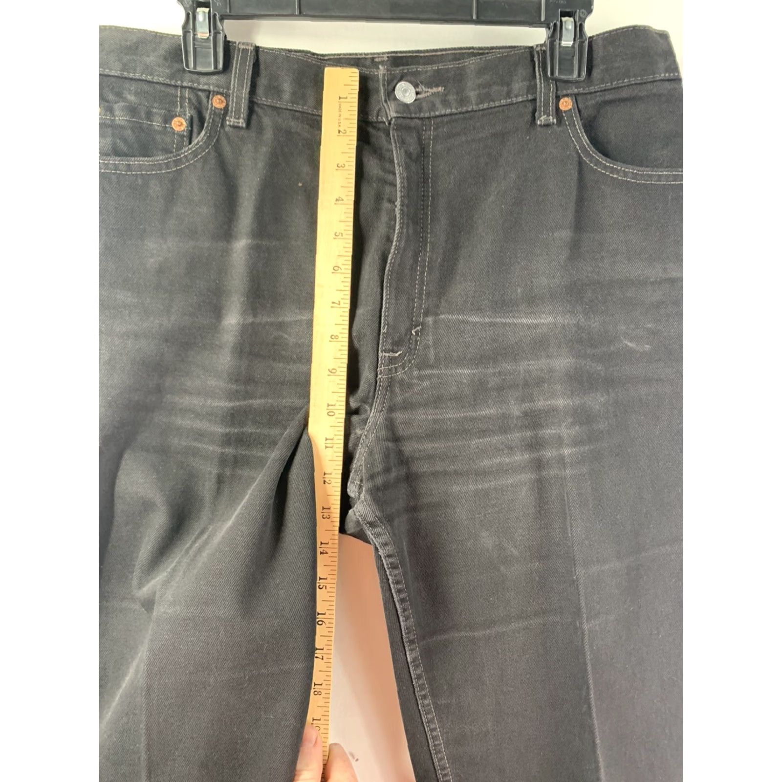 Vintage VINTAGE Levi's 550 Red Tab Jeans Women’s Black USA Sz L 34x32 High Rise 90s Size 36" / US 14 / IT 50 - 5 Thumbnail