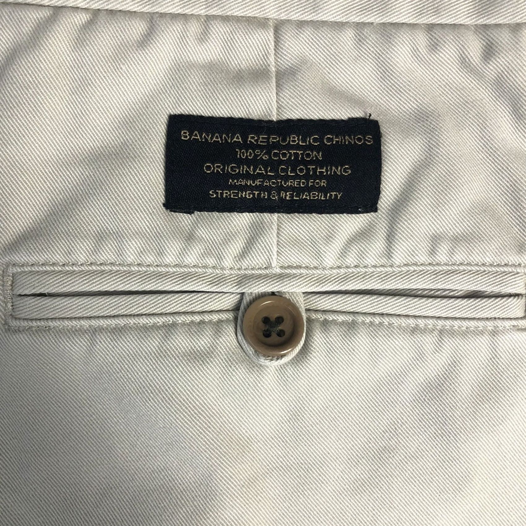 Banana Republic Banana Republic Hacking Chino Pants Beige Mens 29R 100% Cotton Preppy Size US 29 - 5 Thumbnail