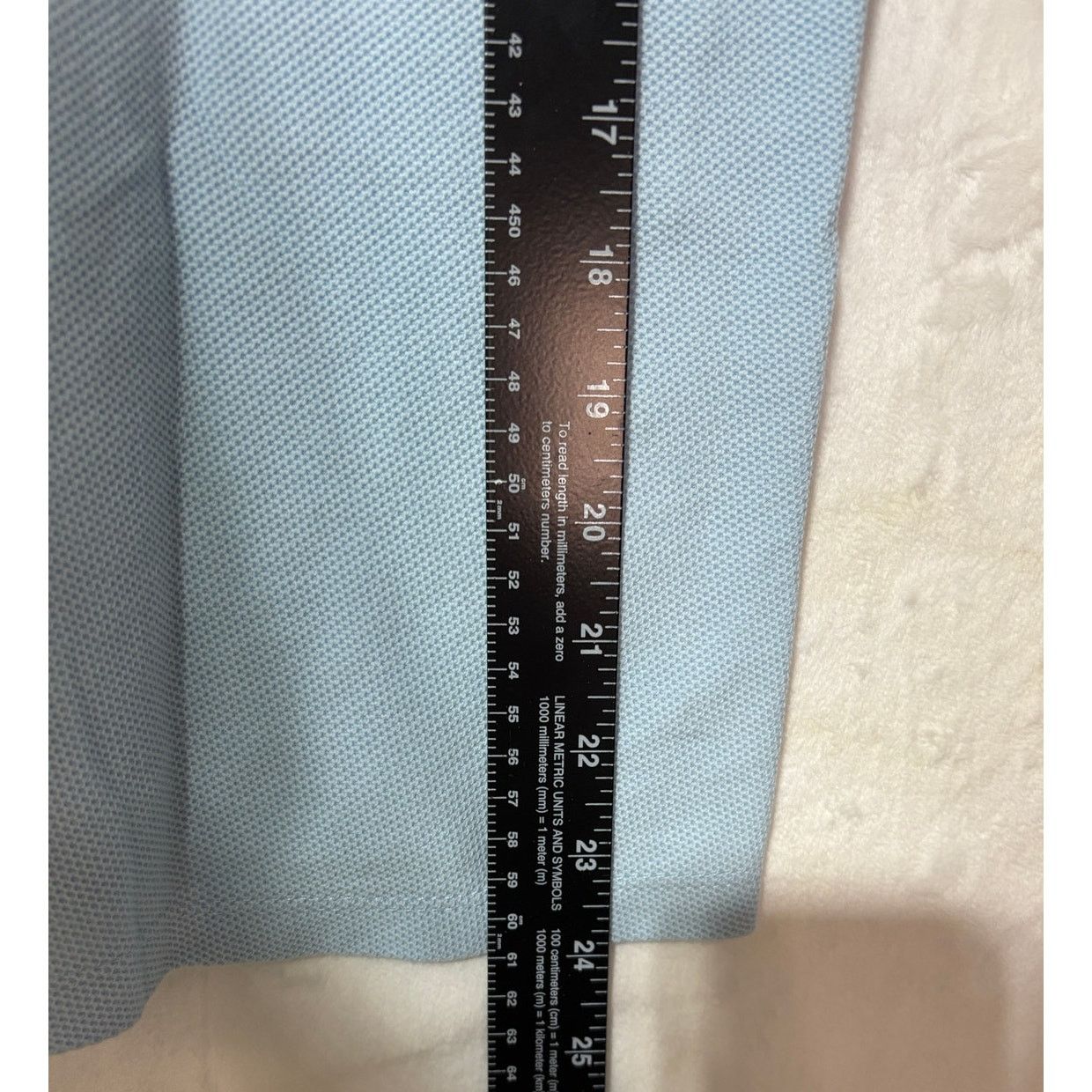 H&M H&M Men's Light Blue Cotton Pique Knit Crew Neck Shirt | XS Size US XS / EU 42 / 0 - 9 Thumbnail
