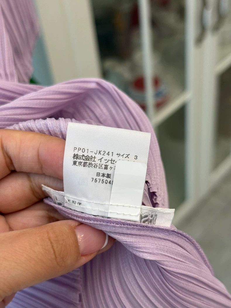 Issey Miyake Issey Miyake size:3 Pinkish-purple pleated short-sleeved s Size XS / US 0-2 / IT 36-38 - 5 Thumbnail
