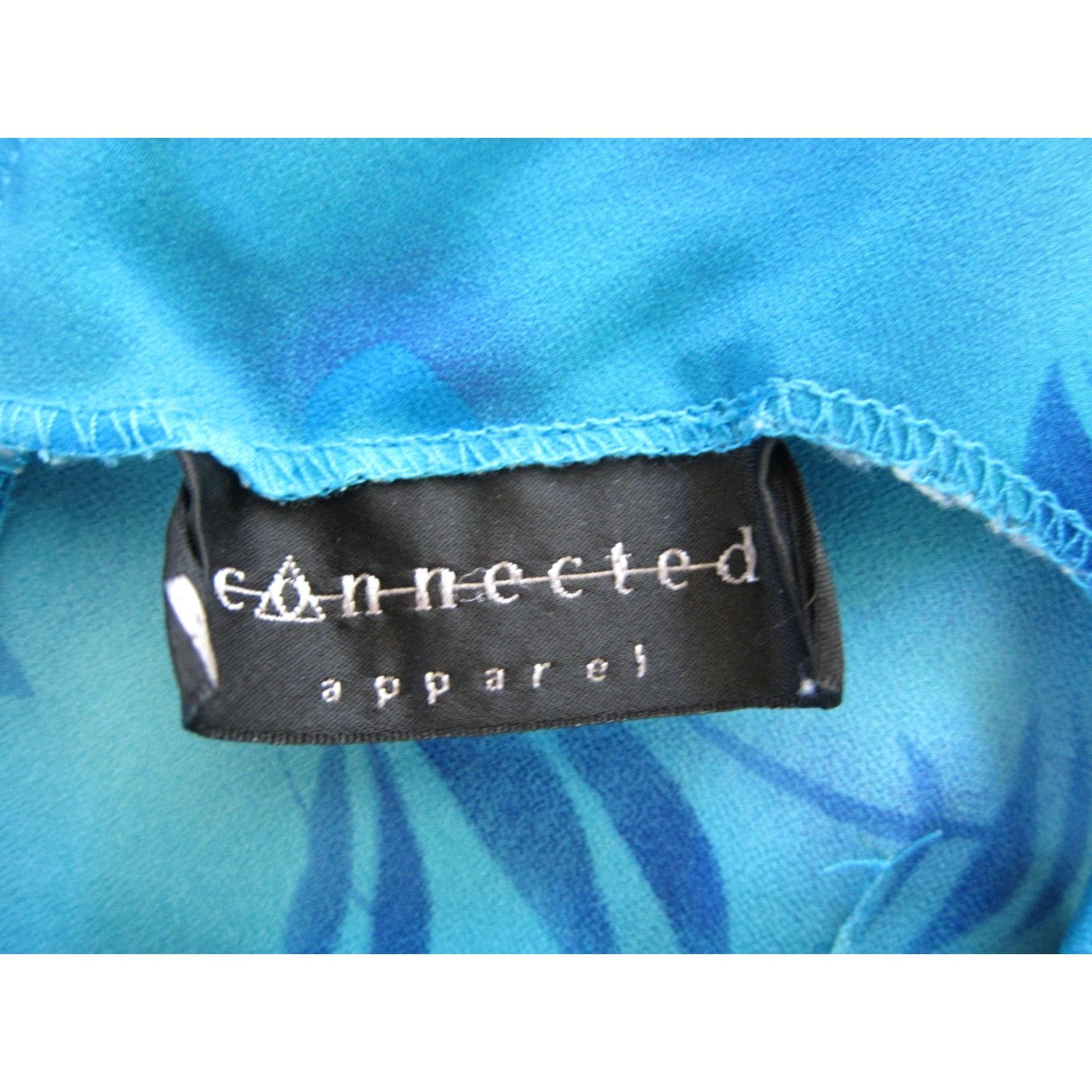 Vintage VINTAGE Connected Apparel Blue Floral Empire Tank Slip Dress Woman 12/Large Size XL / US 12-14 / IT 48-50 - 4 Thumbnail
