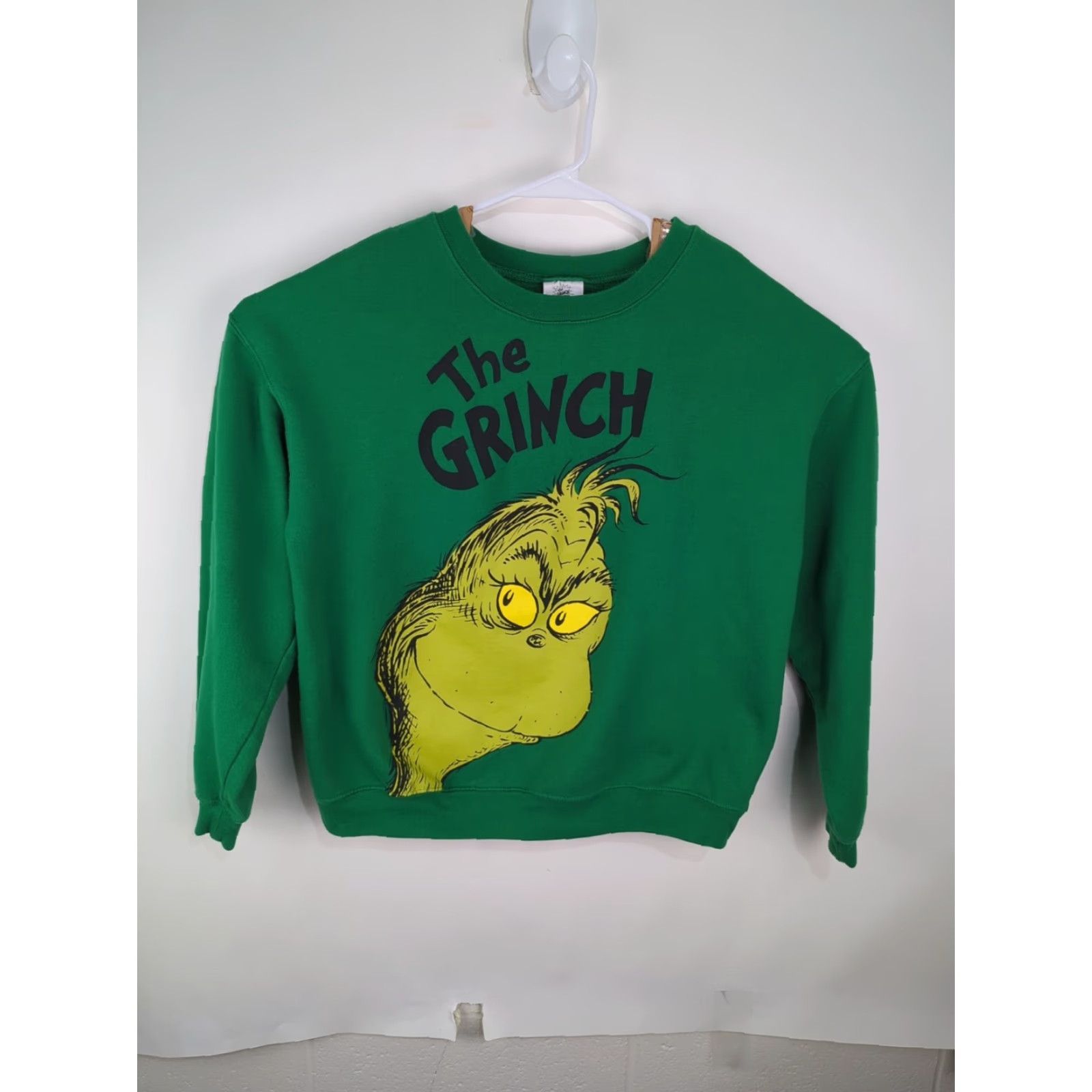 Vintage Dr. Seuss Grinch Sweatshirt XL Green Christmas Cartoon Women's Sweater Size XL / US 12-14 / IT 48-50 - 2 Thumbnail