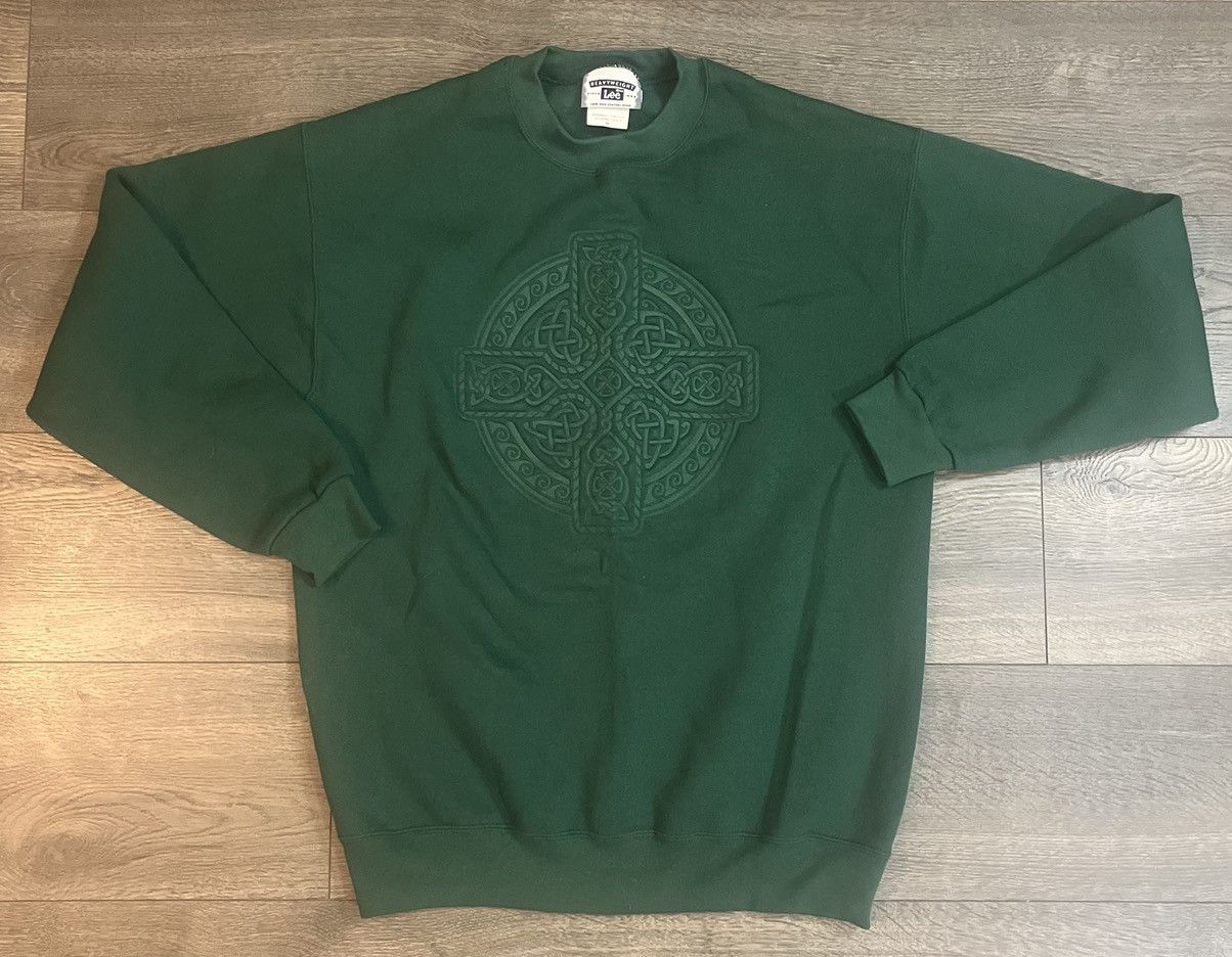 Lee × Vintage Vintage Celtic Cross Crewneck Sweatshirt Size US M / EU 48-50 / 2 - 1 Thumbnail