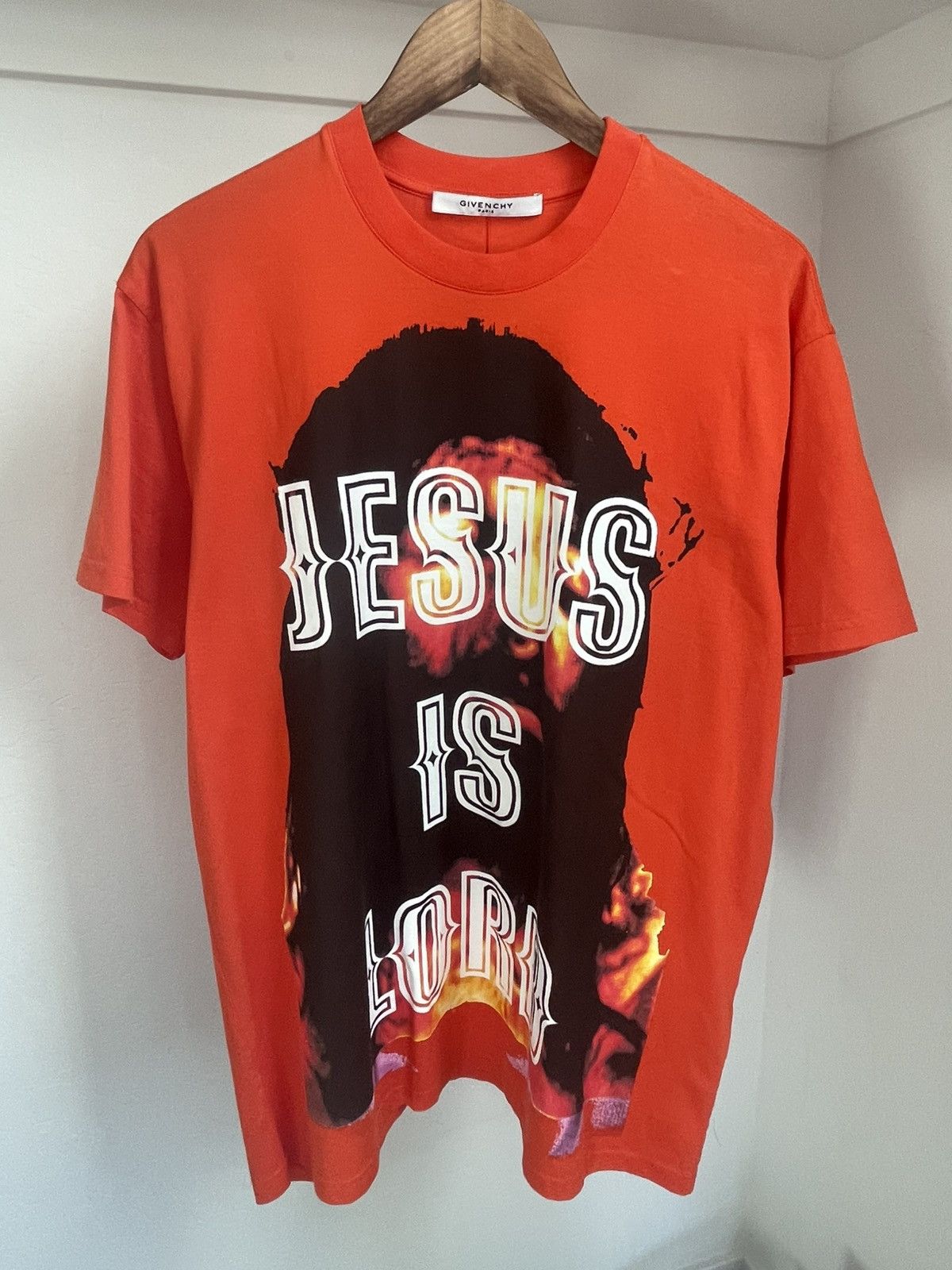 【2015SS・美品】GIVENCHY 　Christ Patch Tee【L】 2015SS・美品】GIVENCHY Christ Patch Tee【L】 - メルカリ