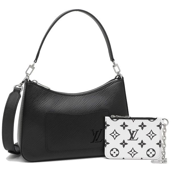 Louis Vuitton Marelle Epi Leather Shoulder Bag Black