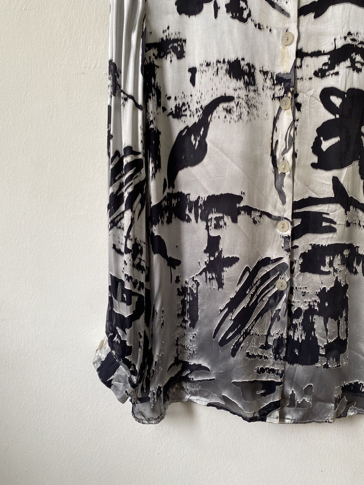 Krizia Uomo Krizia Poi Psyche Delic Design Button Up Tee Size US M / EU 48-50 / 2 - 4 Thumbnail