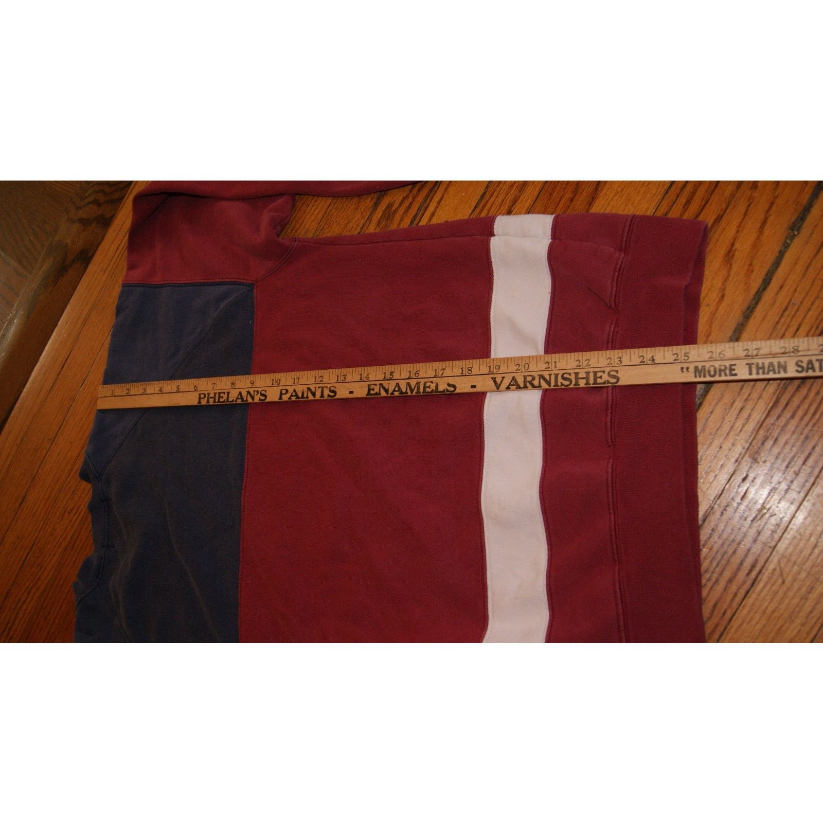 Hunt Club VTG 80s Hunt Club Crewneck Sweatshirt Color Block XL Maroon Size US XL / EU 56 / 4 - 8 Thumbnail
