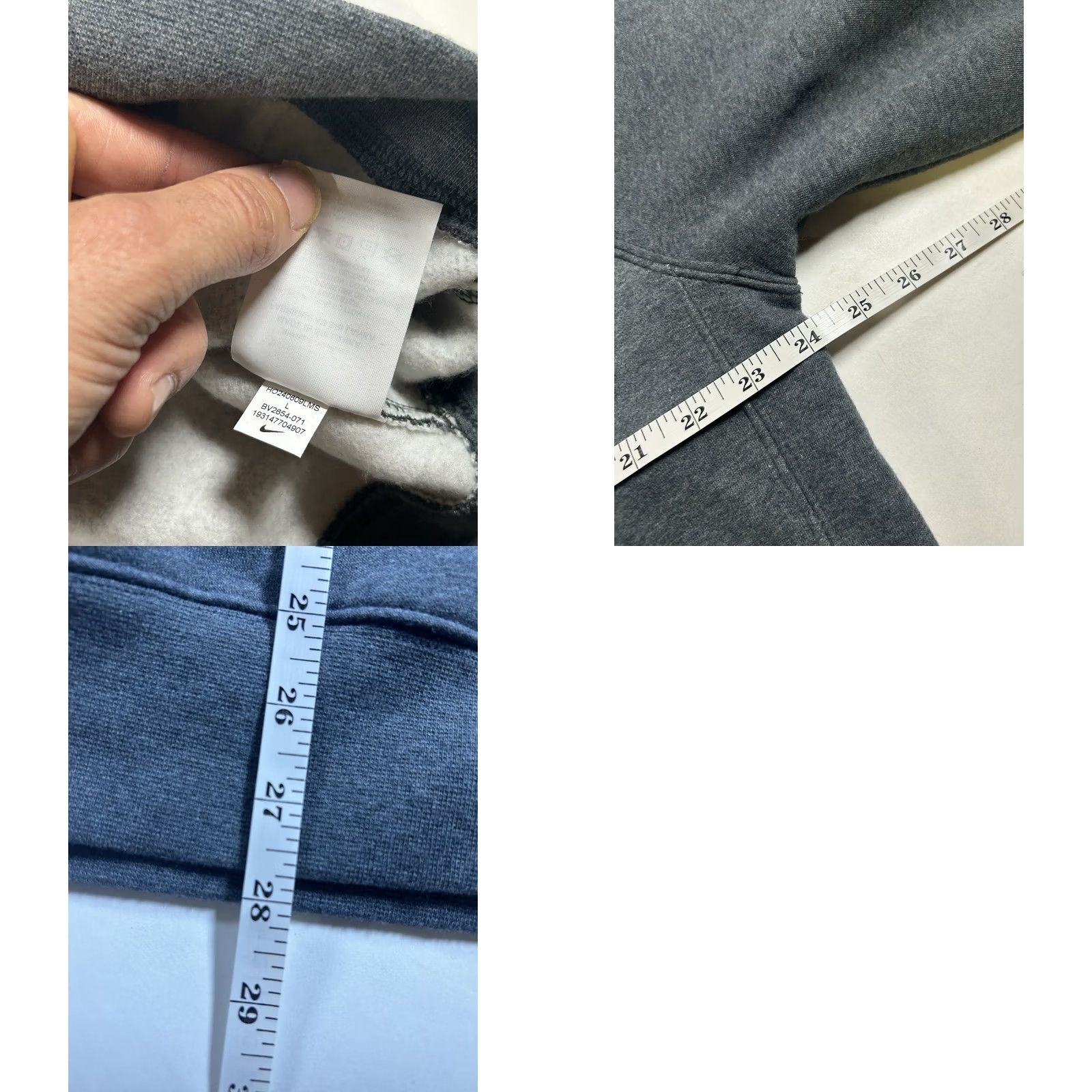 Nike Nike Sportswear Club Fleece Hoodie Sweatshirt Gray Large Mens Size US L / EU 52-54 / 3 - 9 Thumbnail