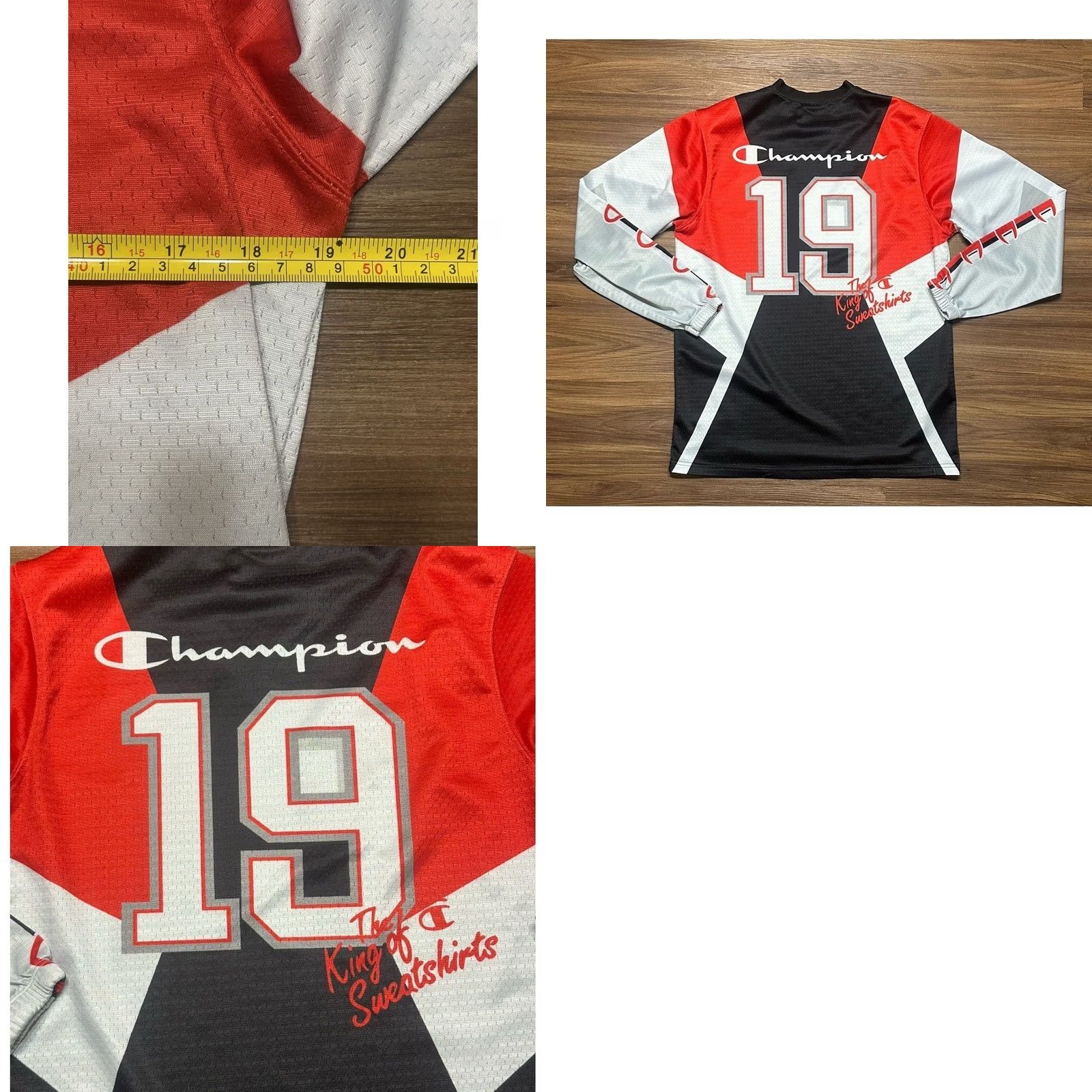 Champion Champion Sweatshirts Hockey Jersey Logo Red/Black Small Men Size US S / EU 44-46 / 1 - 8 Thumbnail