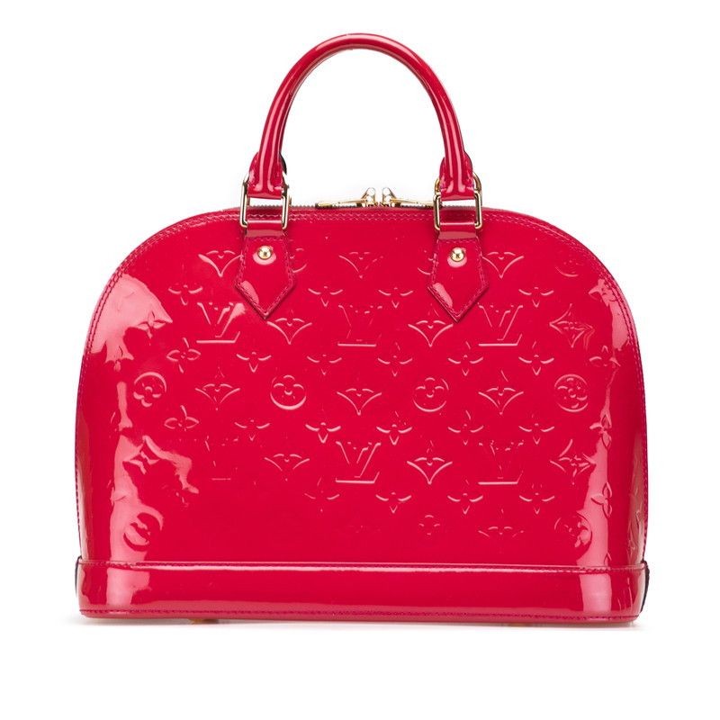 Louis Vuitton Louis Vuitton Louis Vuitton Alma PM Monogram Vernis Handbag Enamel Handbag M91693 Size ONE SIZE - 1 Thumbnail