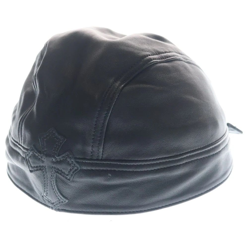Chrome Hearts Chrome Hearts Cross Patch Leather durag hat Size ONE SIZE - 1 Thumbnail