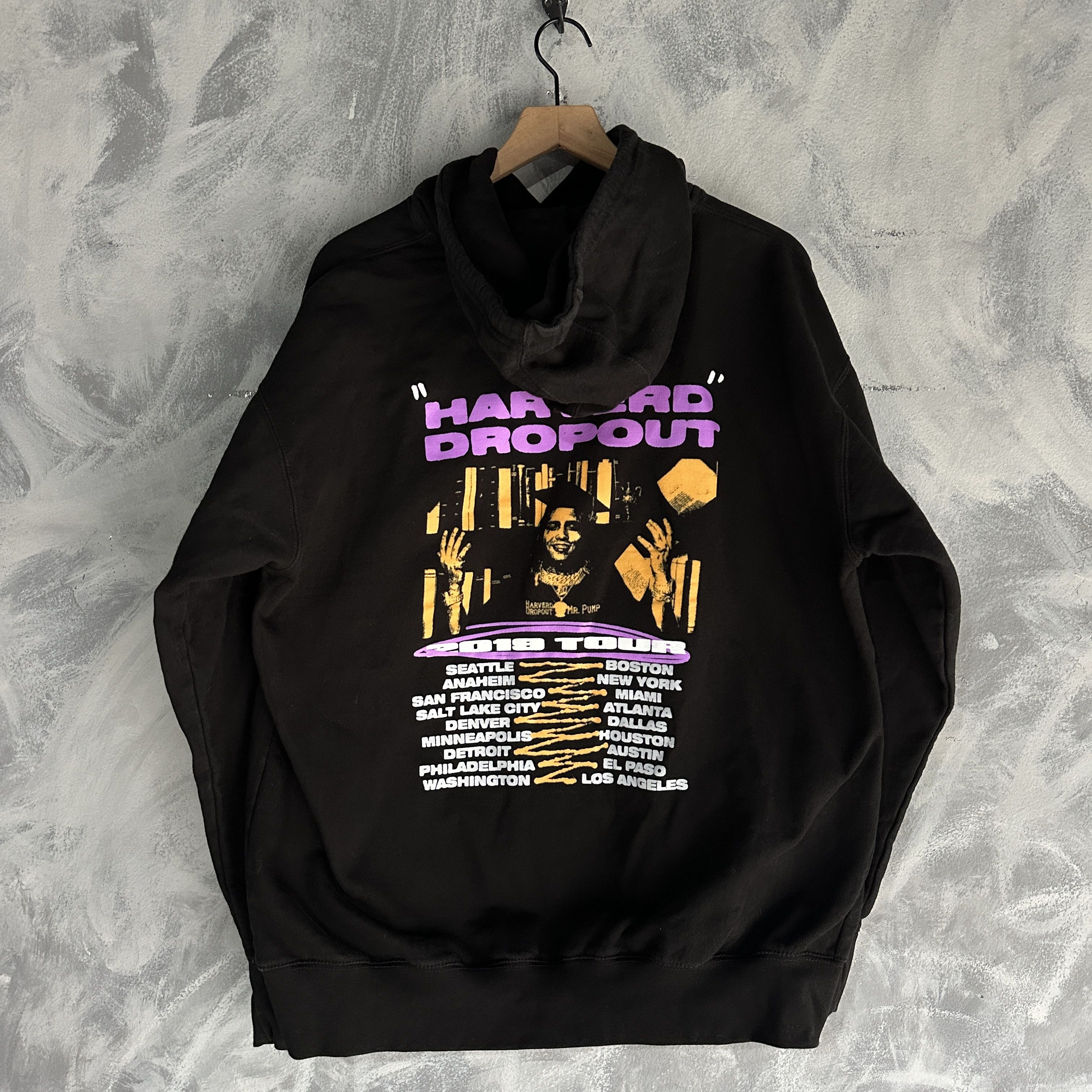Other Lil Pump Unhappy Hoodie Mens Sz XL Black Harverd Drop Out Size US XL / EU 56 / 4 - 1 Thumbnail
