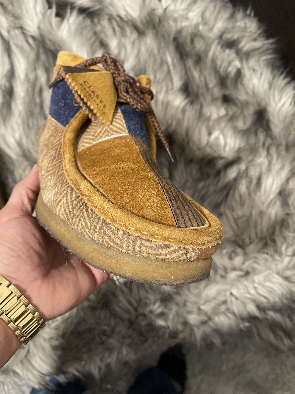 Bodega × Clarks Clarks ORIGINAL WALLABEE 2.0 ‘BODEGA HERITAGE PATCHWORK Size US 13 / EU 46 - 6 Thumbnail