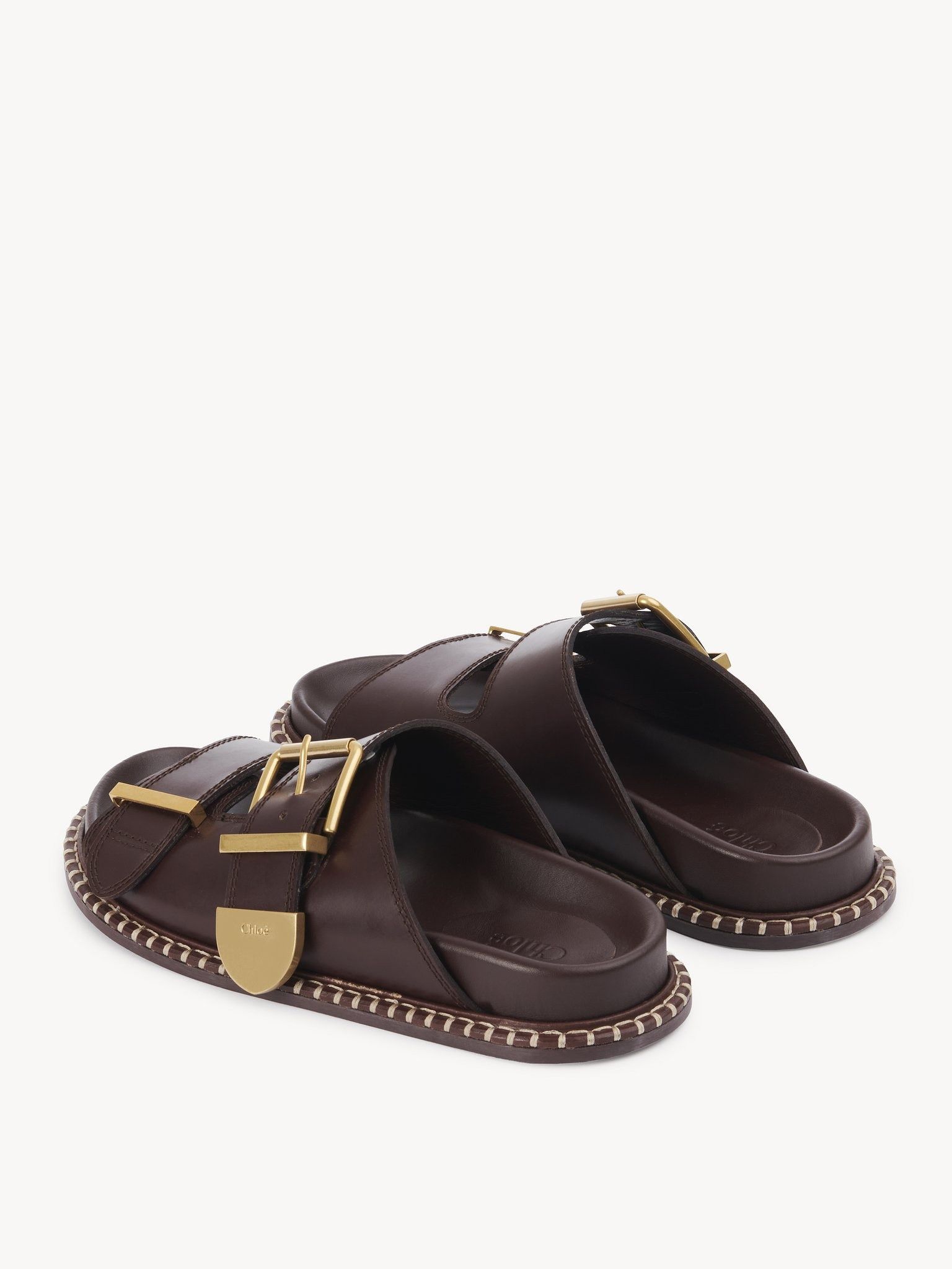 Chloe o1loc1c0325 CHC23 Rebecca Slides in Grenat Size US 11 / IT 41 - 5 Thumbnail