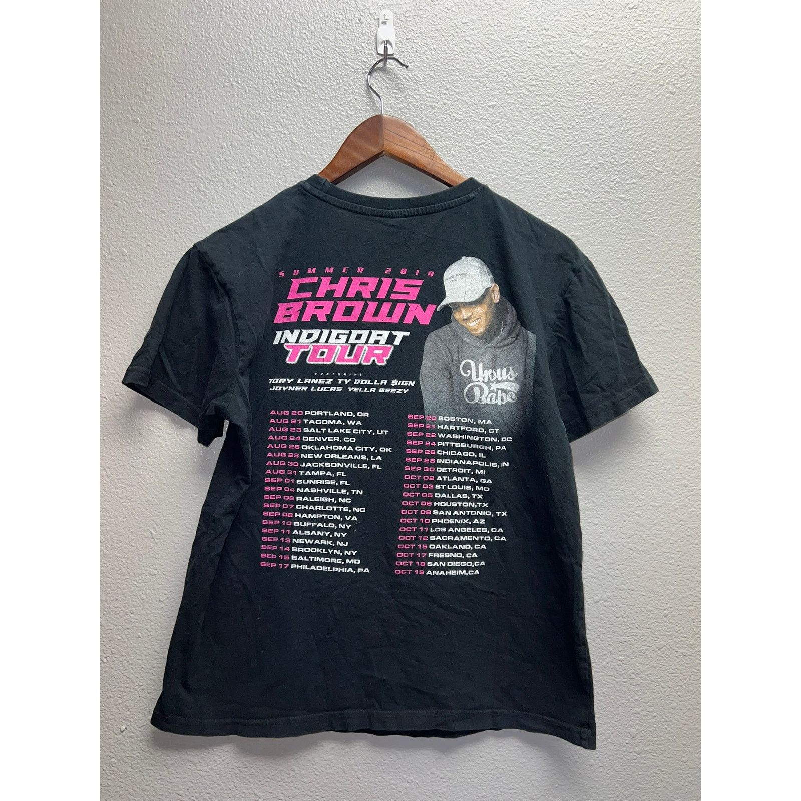 Vintage Chris Brown Tour Shirt Indigort Concert Tory Lanez Tee Small Size US S / EU 44-46 / 1 - 6 Thumbnail