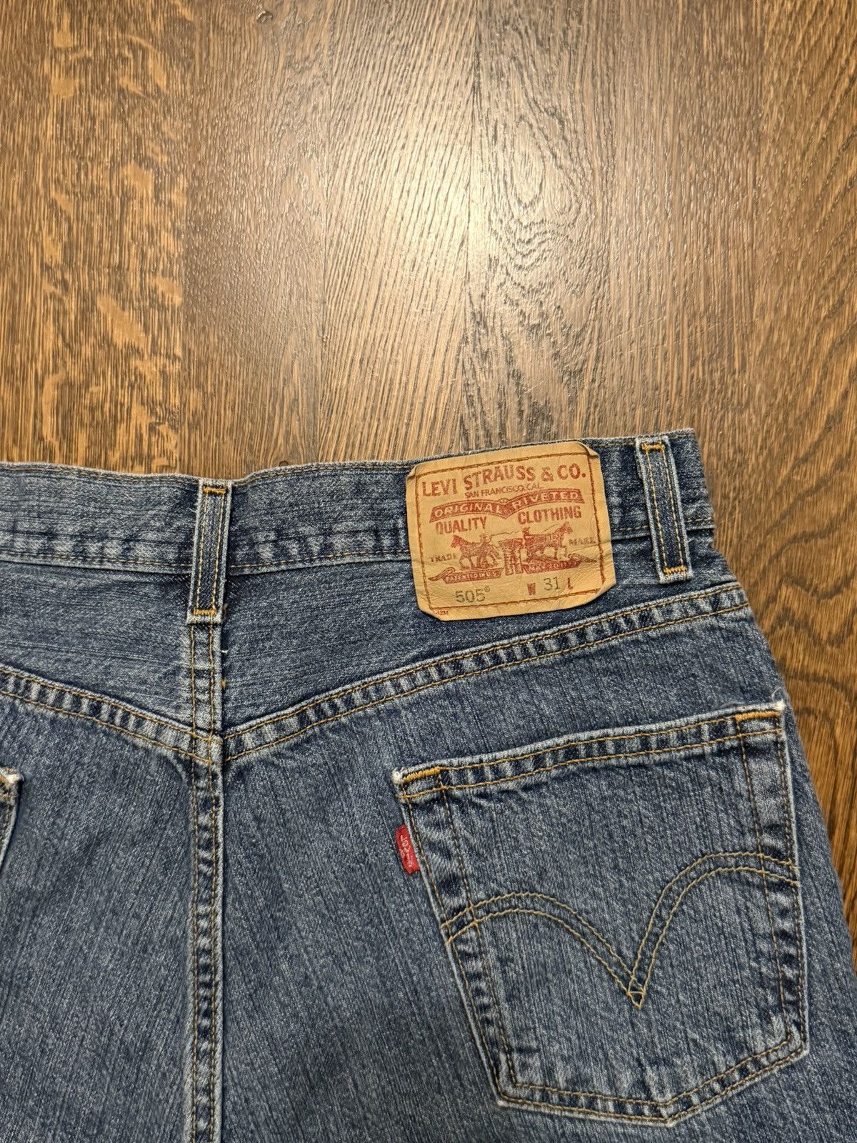 Levi's Vintage Levis 505 Denim Shorts Size US 31 - 4 Thumbnail
