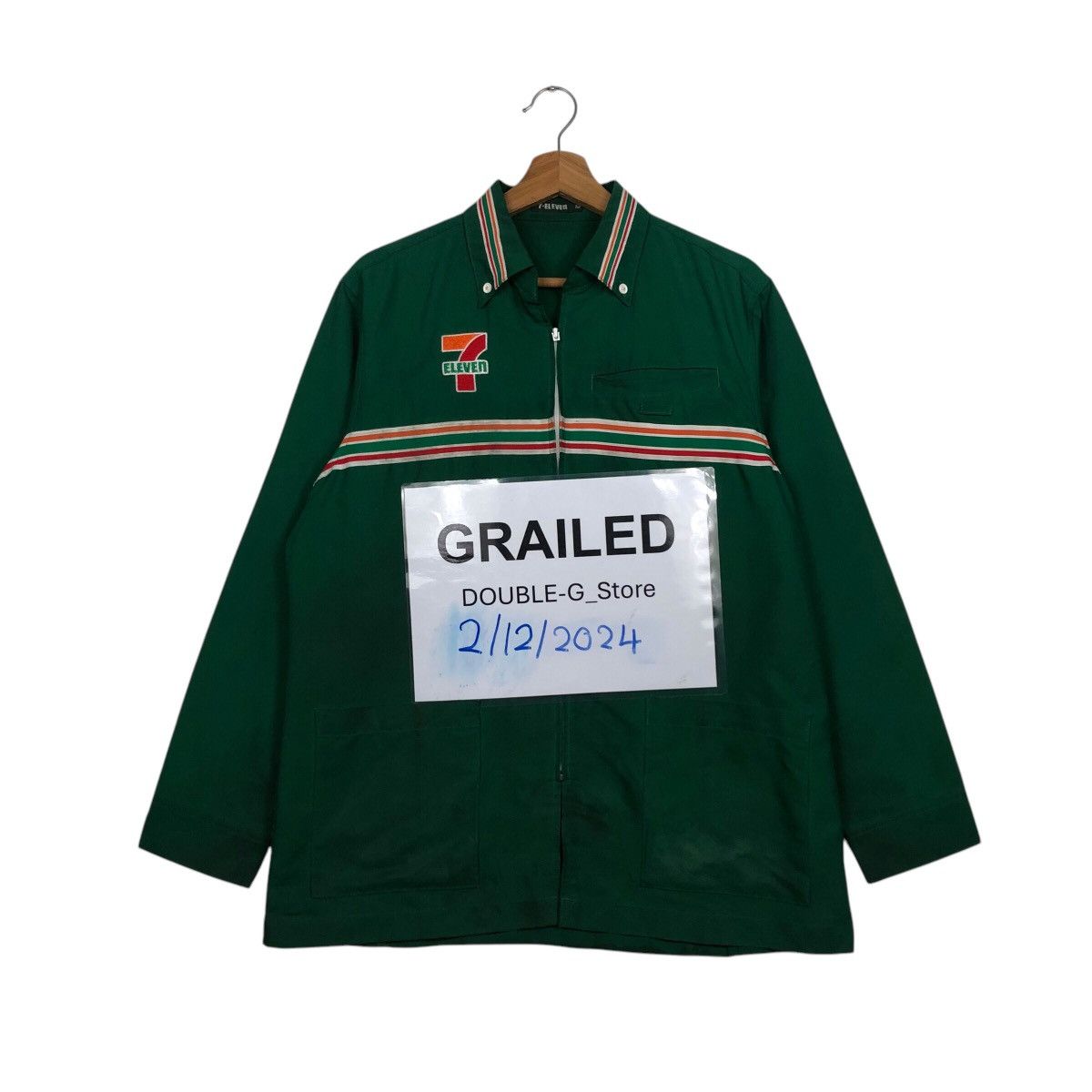 Japanese Brand 📌Vintage Chore Worker Jacket 7-Eleven Spell Out Big Logo Size US M / EU 48-50 / 2 - 1 Thumbnail
