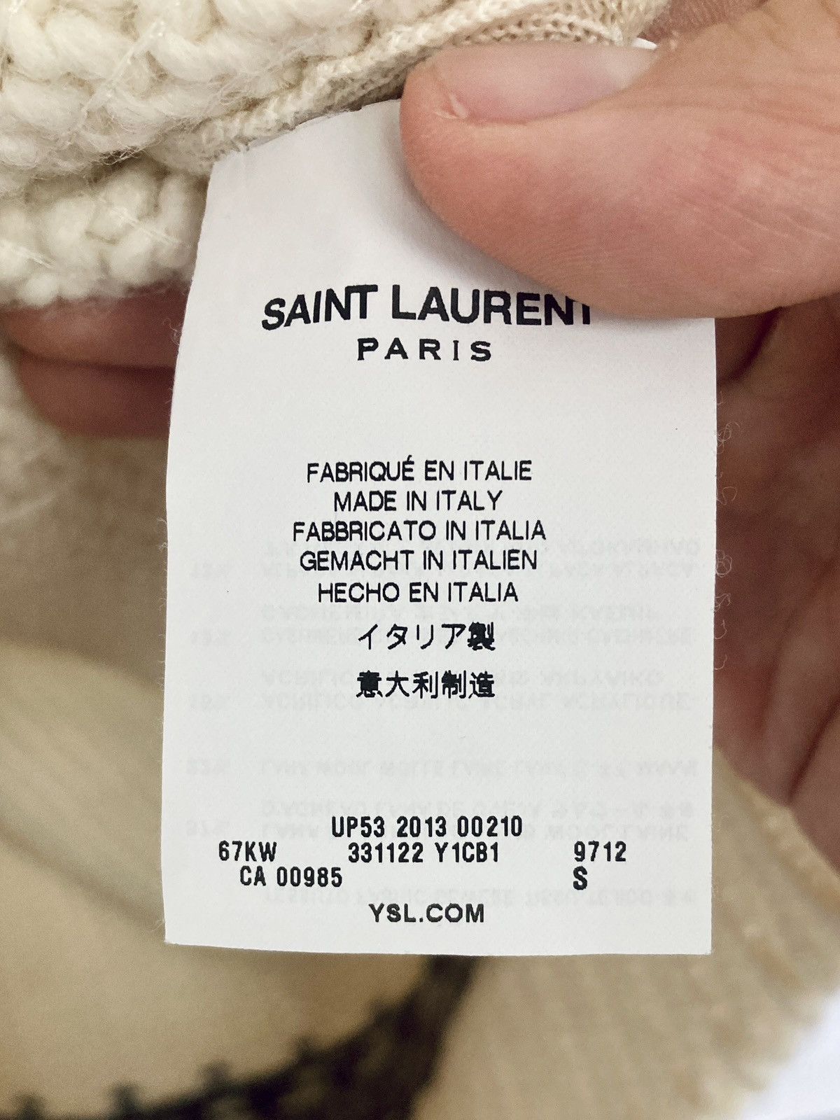 Saint Laurent Paris SAINT LAURENT PARIS BY HEDI SLIMANE 13FW/AW SEQUIN SWEATER Size US S / EU 44-46 / 1 - 5 Thumbnail
