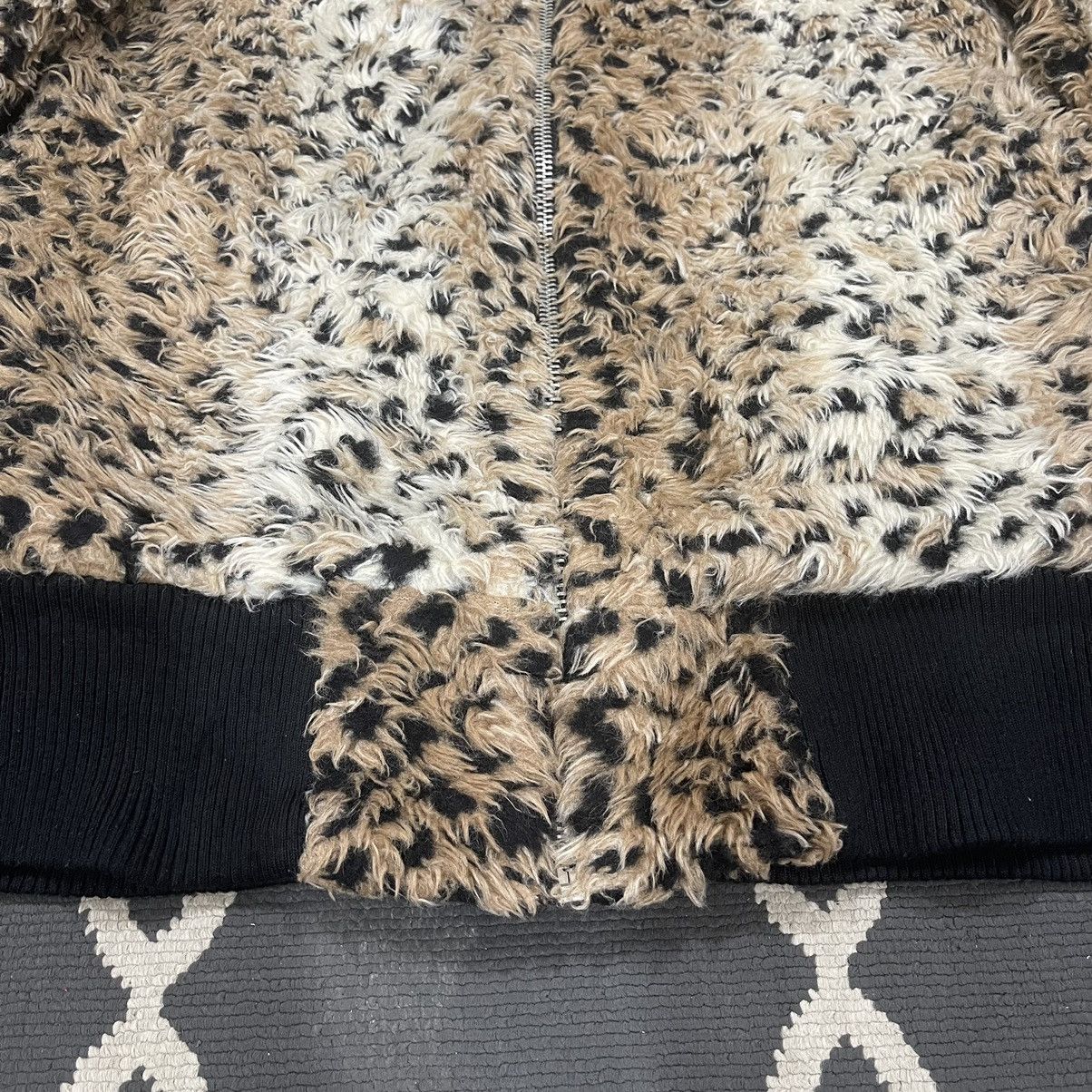 Vintage Designer Leopard Print Faux Fur Shearling Hoodie Jacket Size M / US 6-8 / IT 42-44 - 18 Thumbnail