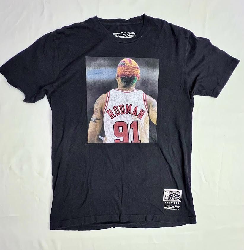 Mitchell & Ness Vintage Dennis Rodman Graphic Tee - Black Size US L / EU 52-54 / 3 - 1 Preview