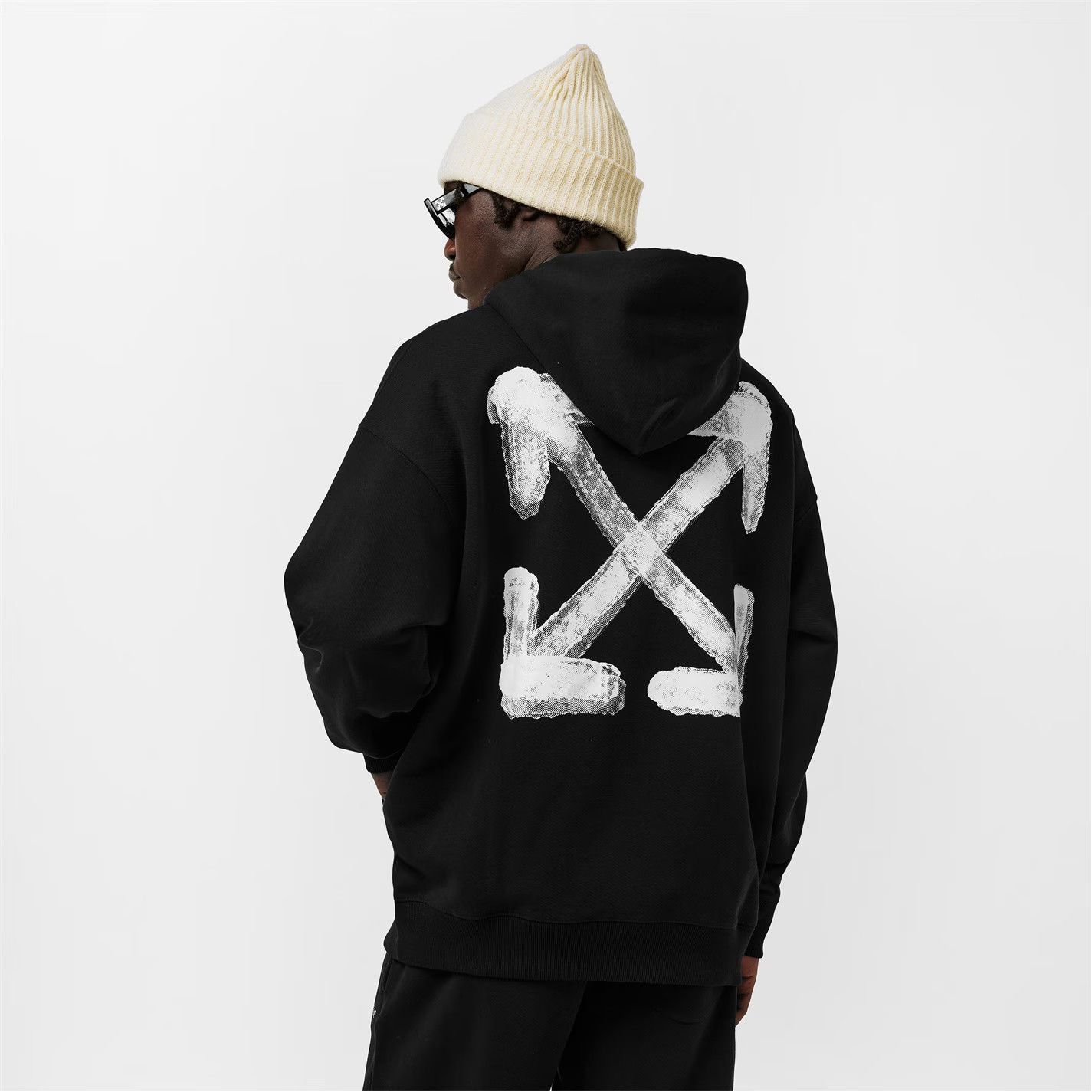 Off-White o1g2r1mq0226 Skate Pull Over Hoodie In Black Size US XXL / EU 58 / 5 - 5 Thumbnail