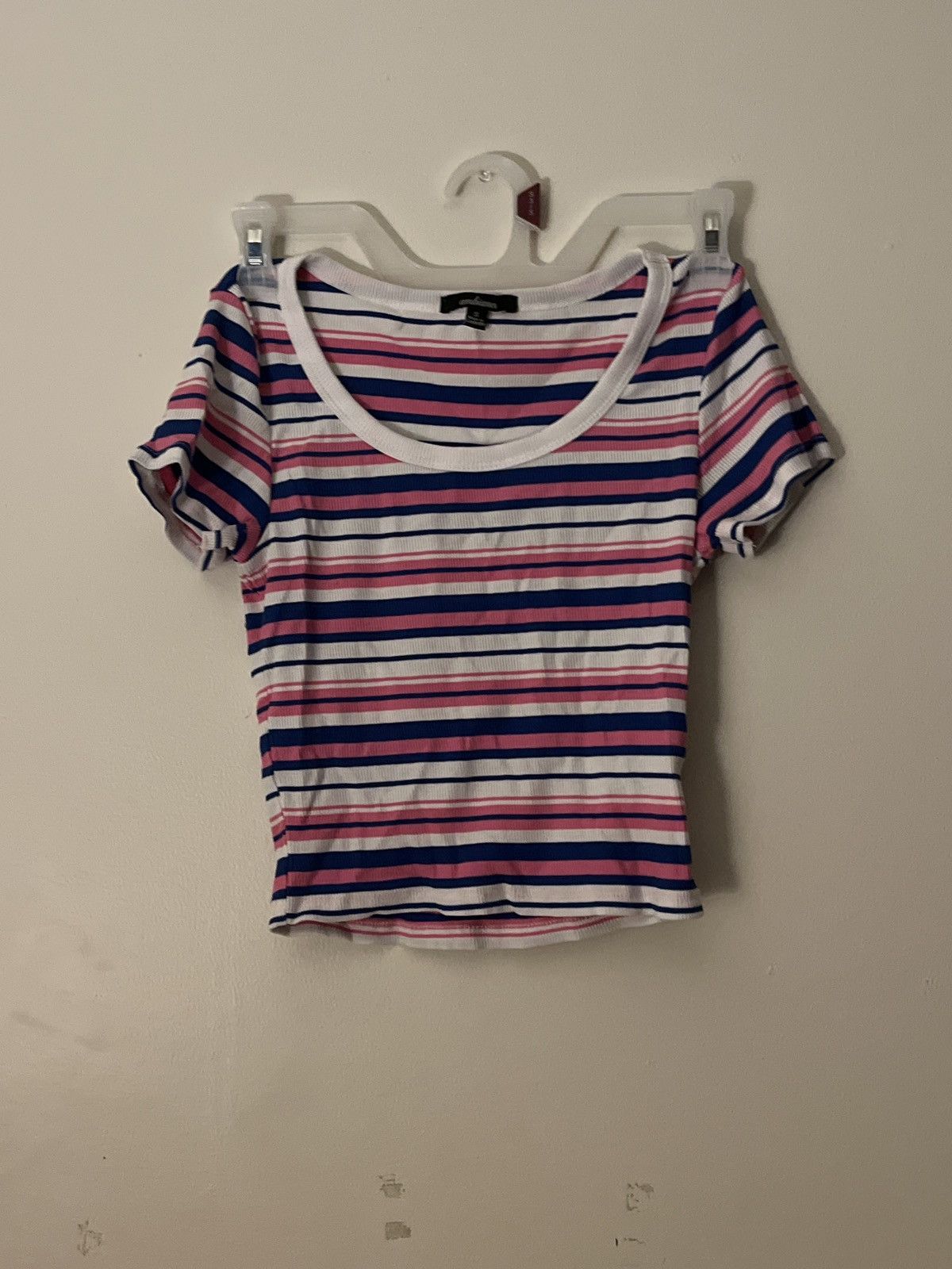 Abercrombie & Fitch Multicolor Short Sleeve Crop Top Size S / US 4 / IT 40 - 2 Thumbnail