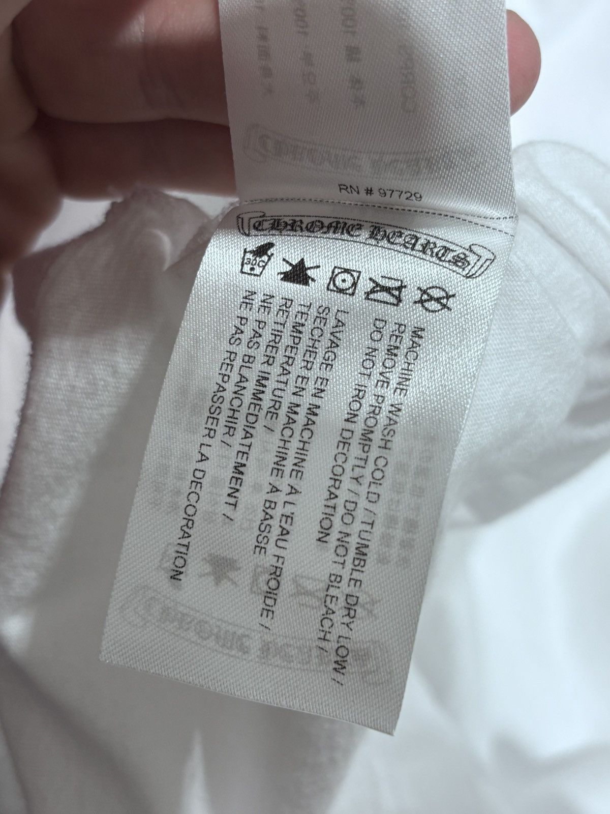 Chrome Hearts Chrome Hearts Scroll Logo White Tee Size US M / EU 48-50 / 2 - 9 Thumbnail