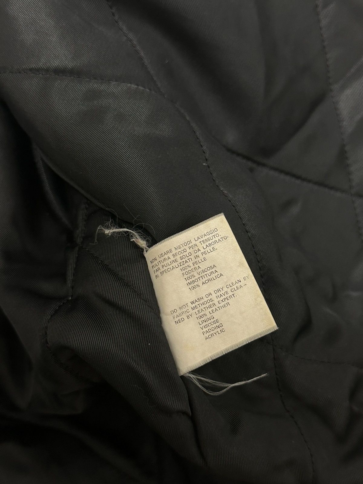 Vintage Vintage 90s Oversized Black Distressed Leather Jacket L size Size US L / EU 52-54 / 3 - 11 Thumbnail