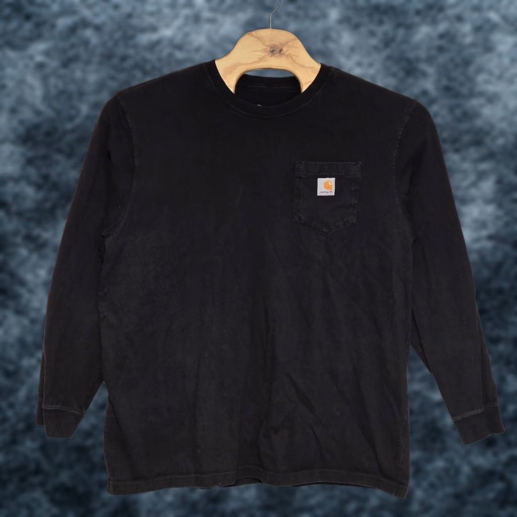 Carhartt Carhartt Mechanics? Original Fit Long Sleeve Pocket T-Shirt XL Black Men Ladies? Size US XL / EU 56 / 4 - 1 Thumbnail