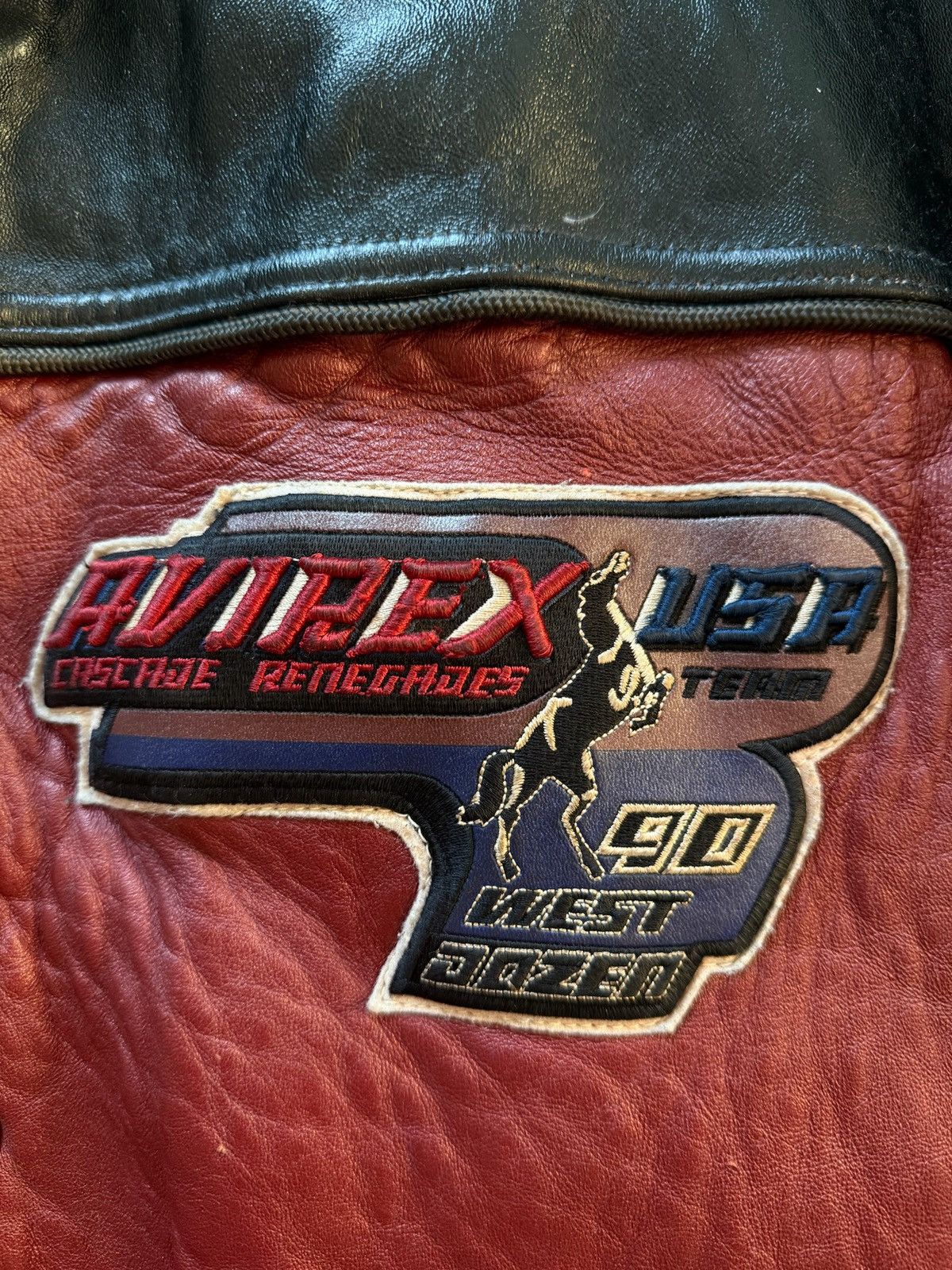 Avirex Avirex Cascade Renegades Leather Jacket Size US XXL / EU 58 / 5 - 5 Thumbnail