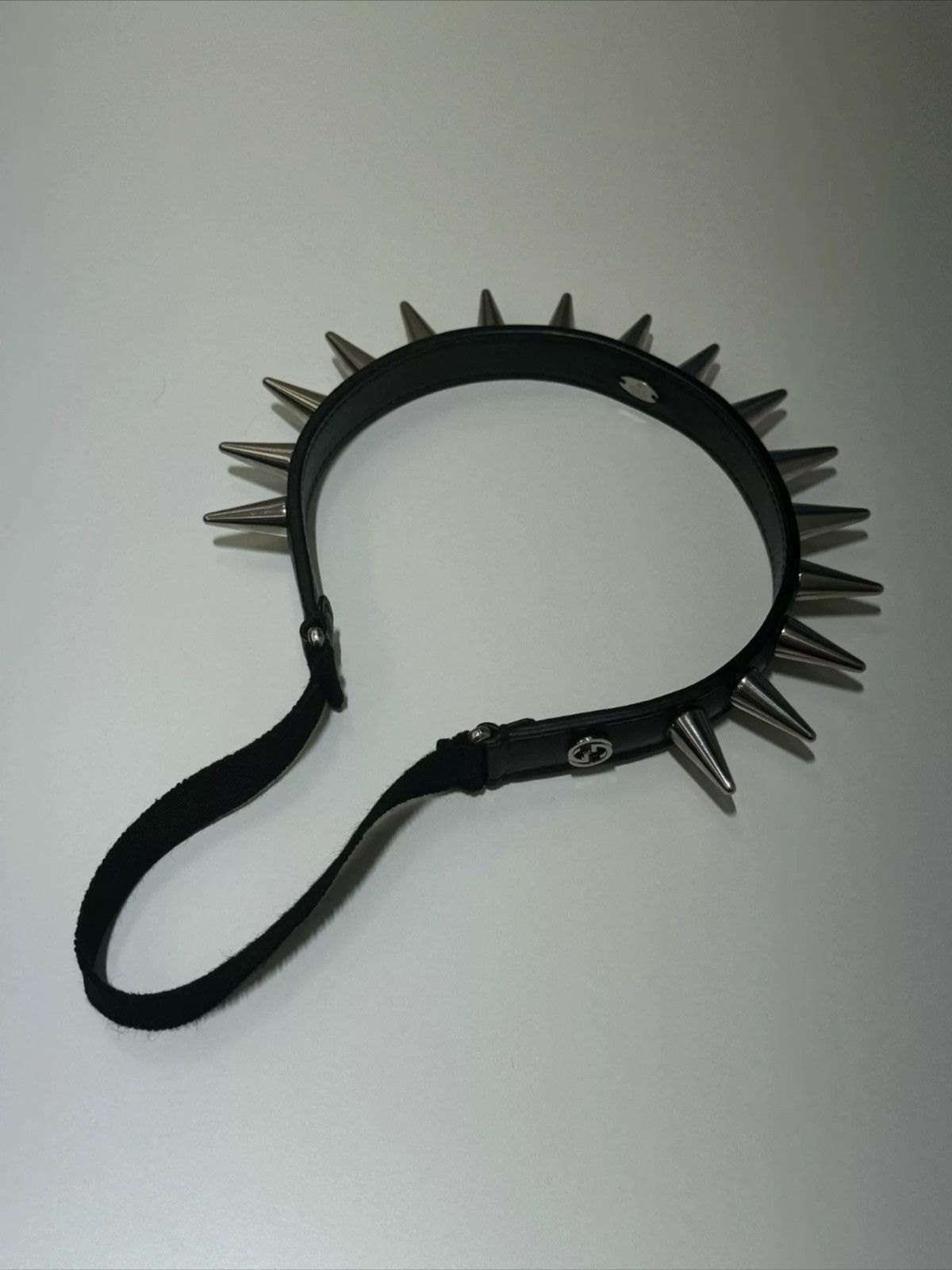 Gucci Gucci Leather Spiked Headband Size ONE SIZE - 1 Thumbnail