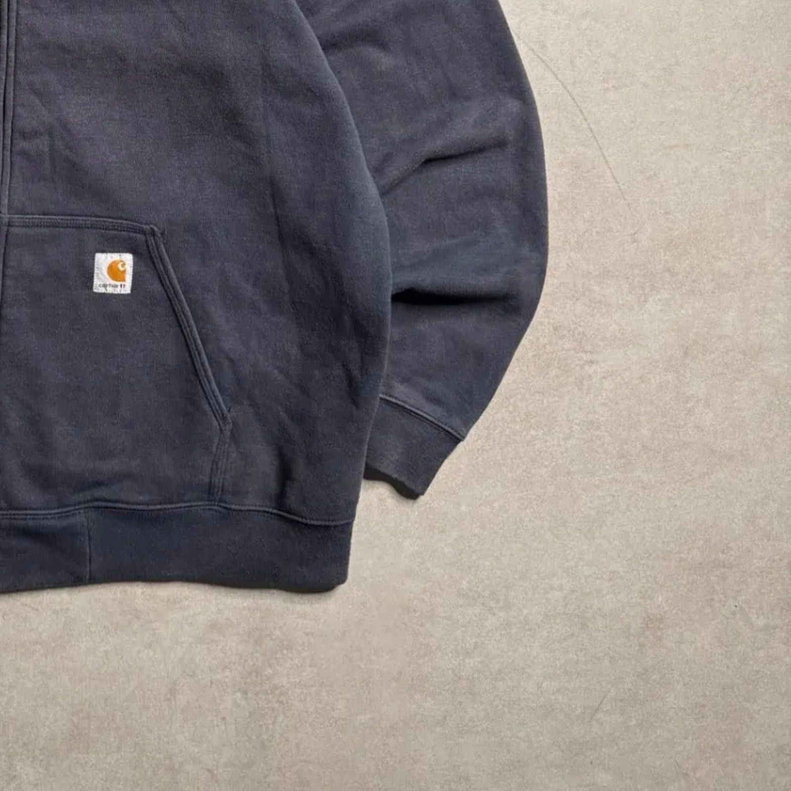Carhartt Vintage Carhartt Navy Tall Hoodie - XXL Size US XXL / EU 58 / 5 - 9 Thumbnail