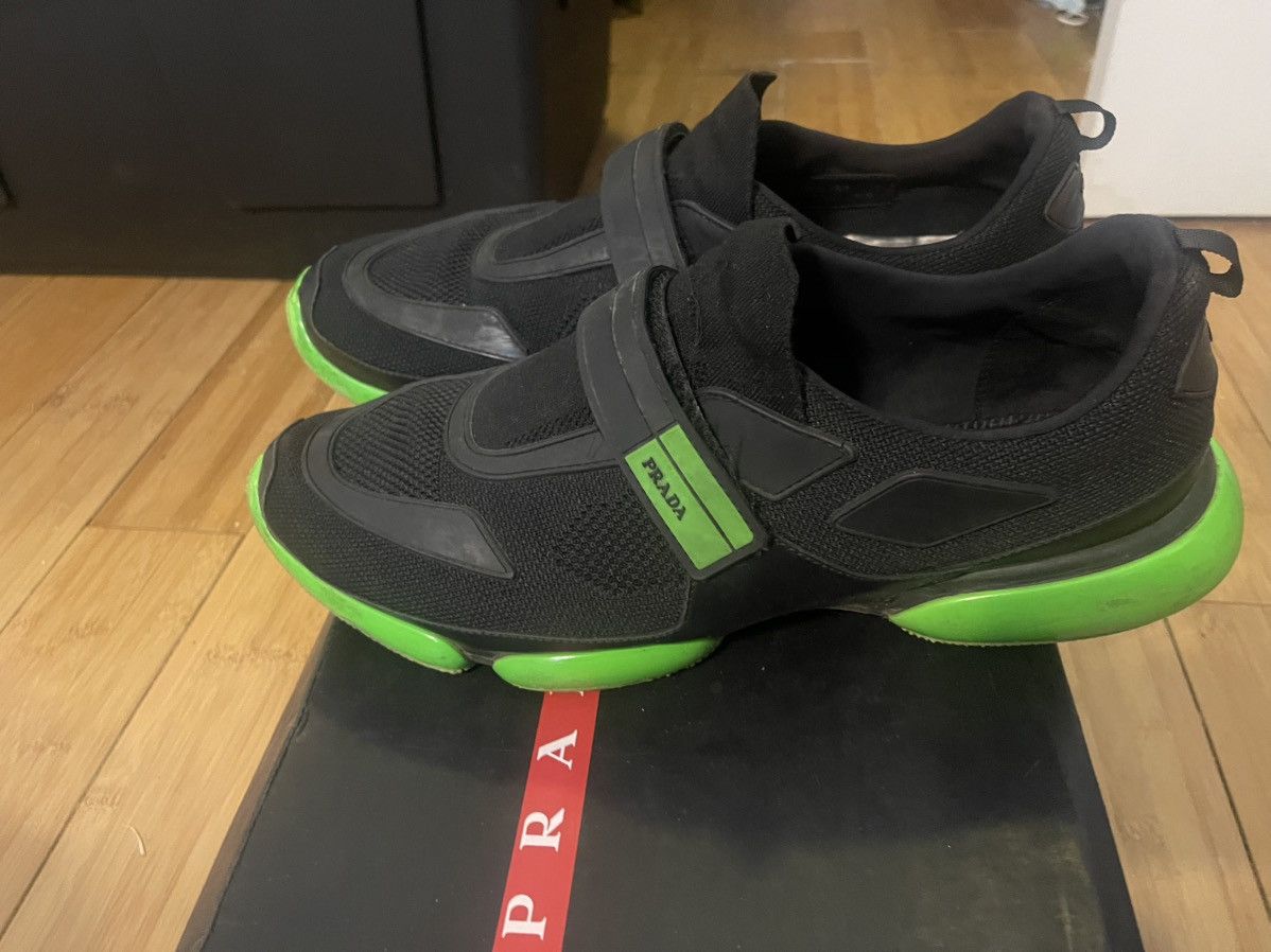 Prada Prada Sneaker Cloudburst Black Lime Green Size US 13 / EU 46 - 7 Thumbnail