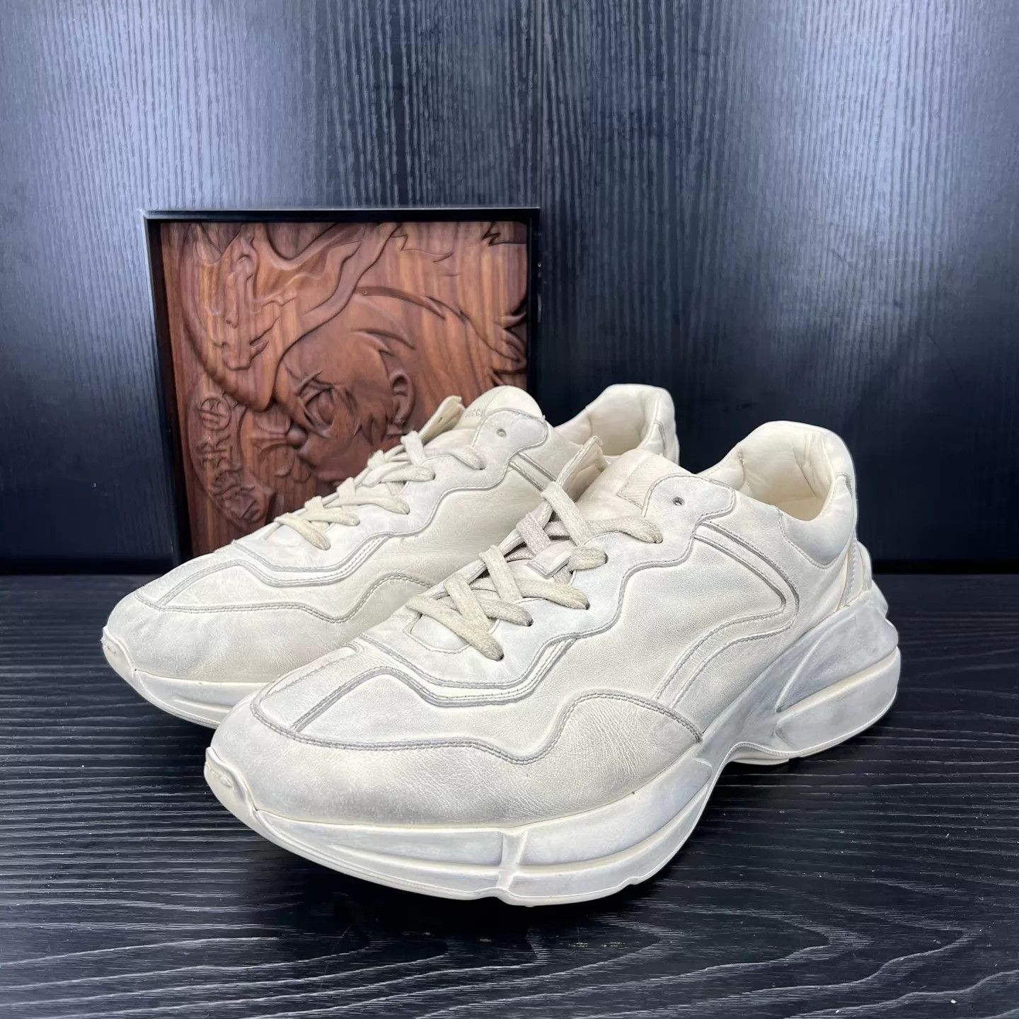 Gucci Gucci Rhyton Distressed Ivory 10/44 Size US 11 / EU 44 - 1 Thumbnail
