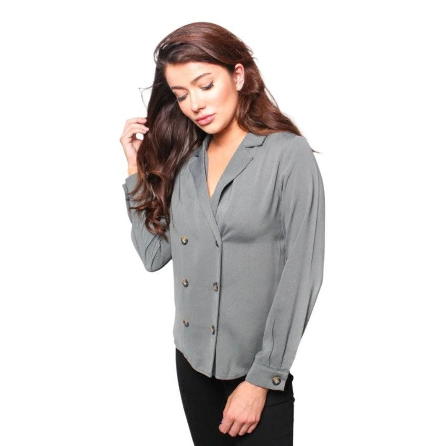 Other Elodie Womens Double-Breasted Blazer Jacket Small Polyester Size S / US 4 / IT 40 - 10 Thumbnail